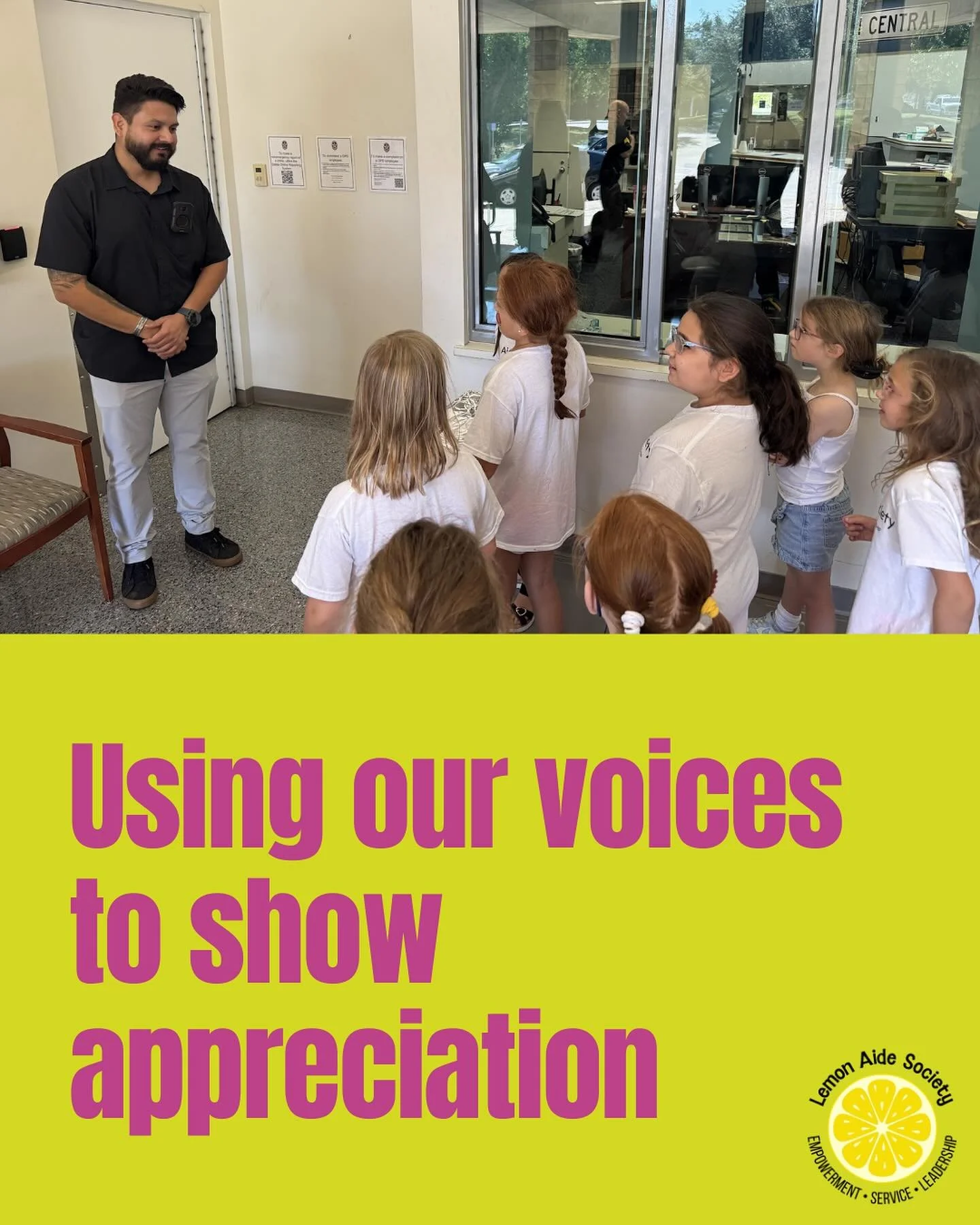 🍋Lemon Aide Society weekend recap🍋
Our wonderful second grade LAS group was empowered to use their voice for good this weekend, as they made and delivered treats to some of our police and firefighters as a thank you for all they do to keep our comm