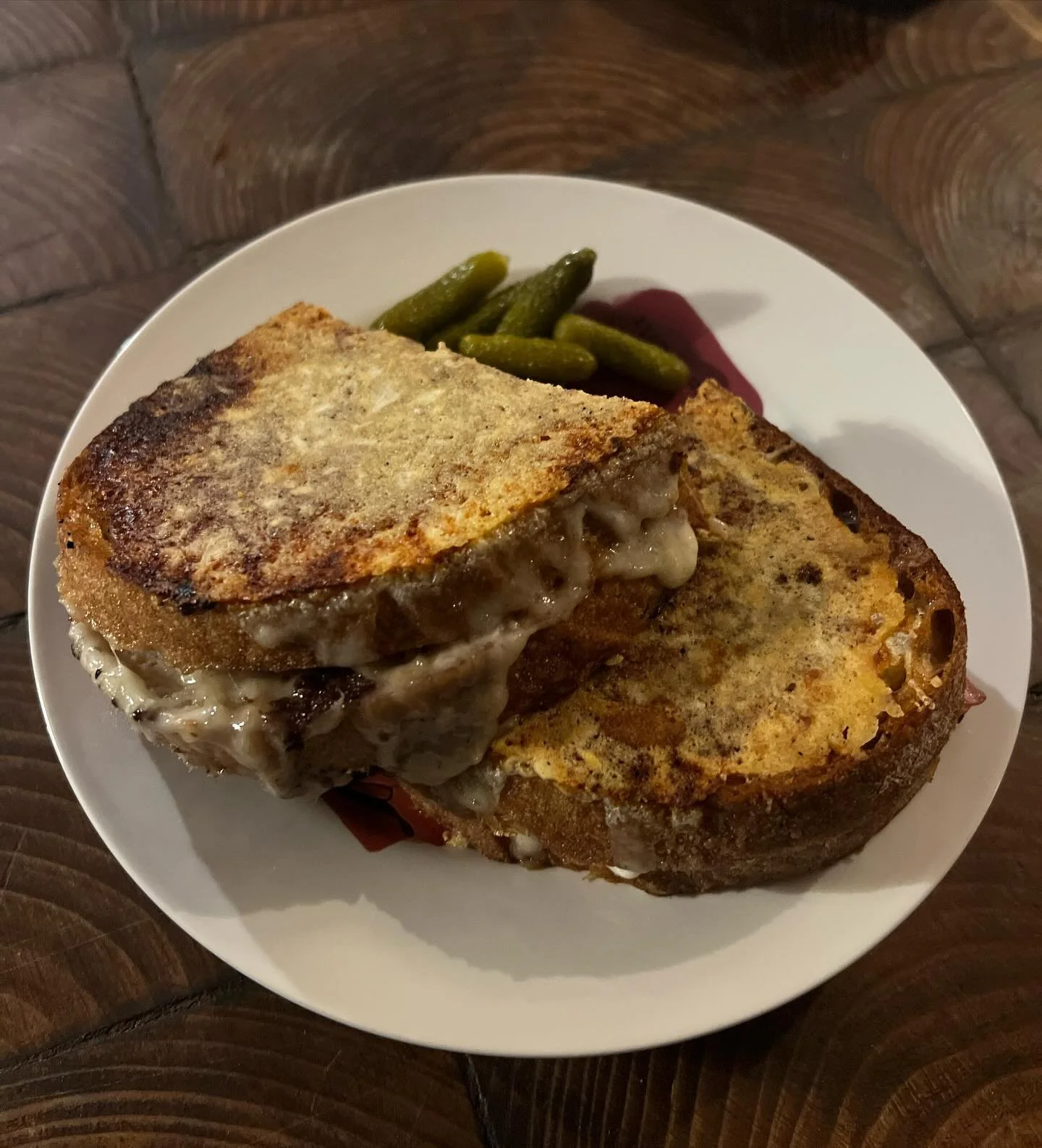 Toastie season is here:
Croque monsieur:🥓
Truffle quatro formaggi :🧀🧀🧀🧀
Ploughman&rsquo;s: 🥒
#untilwesellout see you tonight!