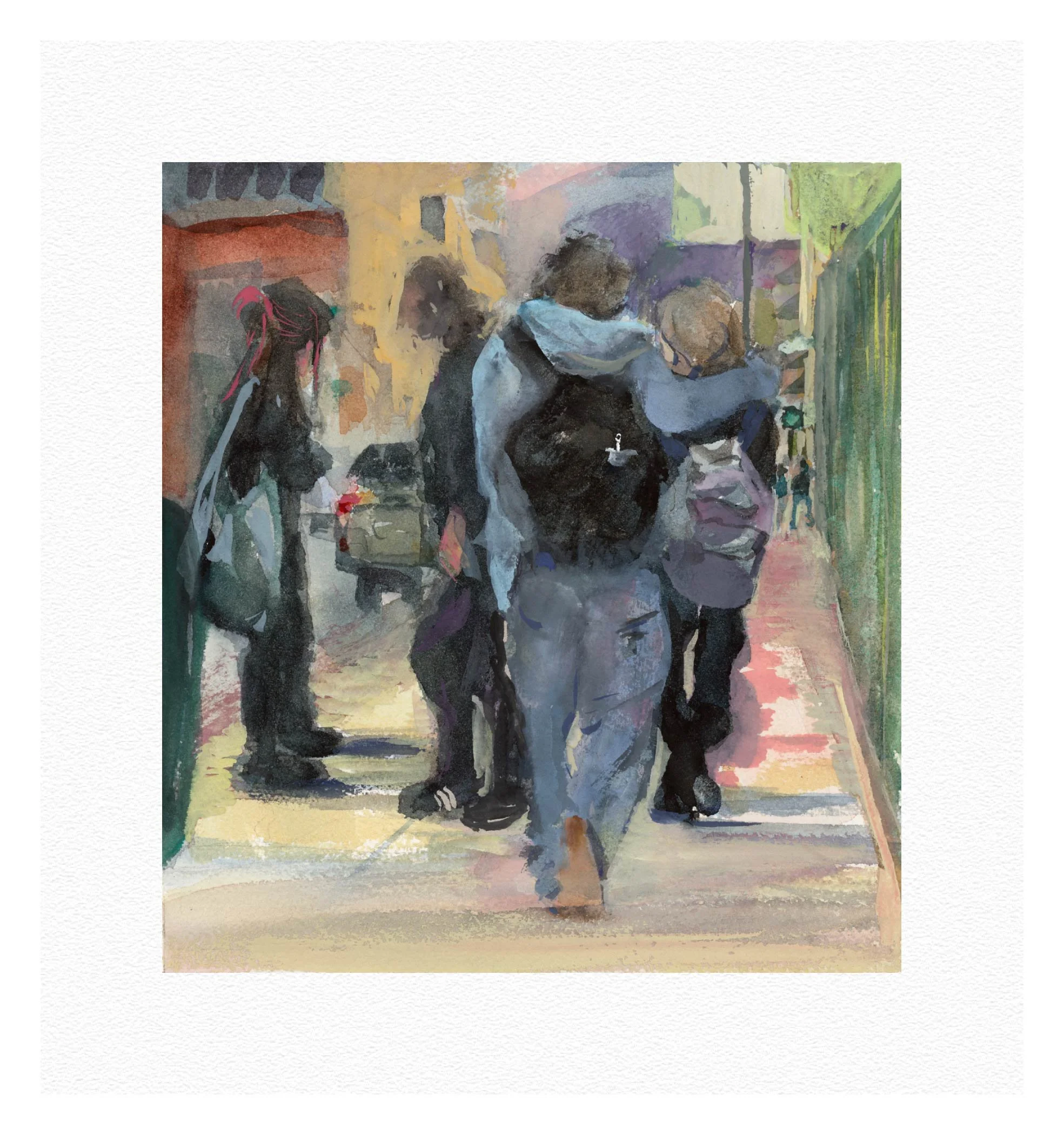 Teens in Old Pasadena by Paddy Hurley (Archival Print)