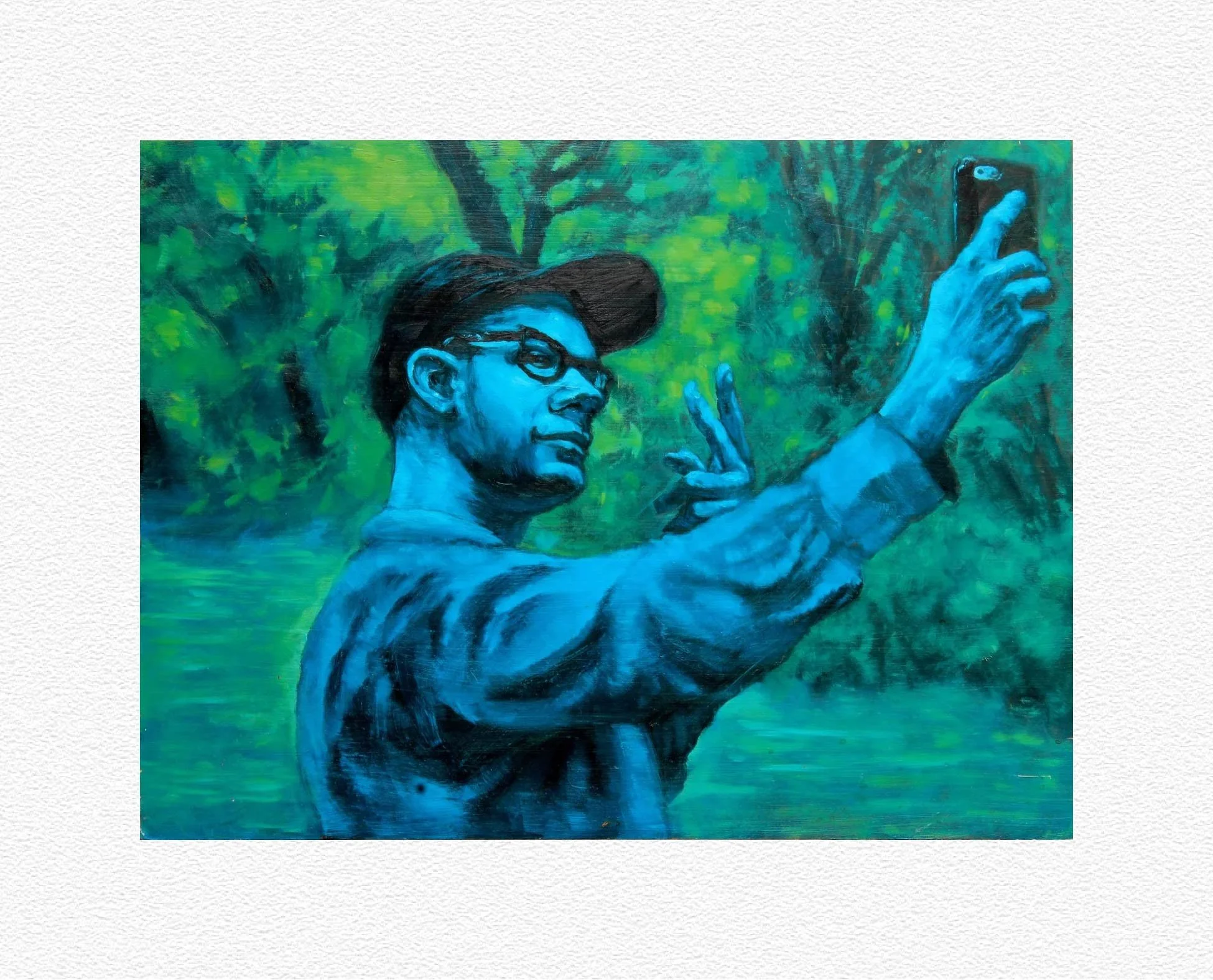 Selfie in the Woods by Paul Selinske (Archival Print)