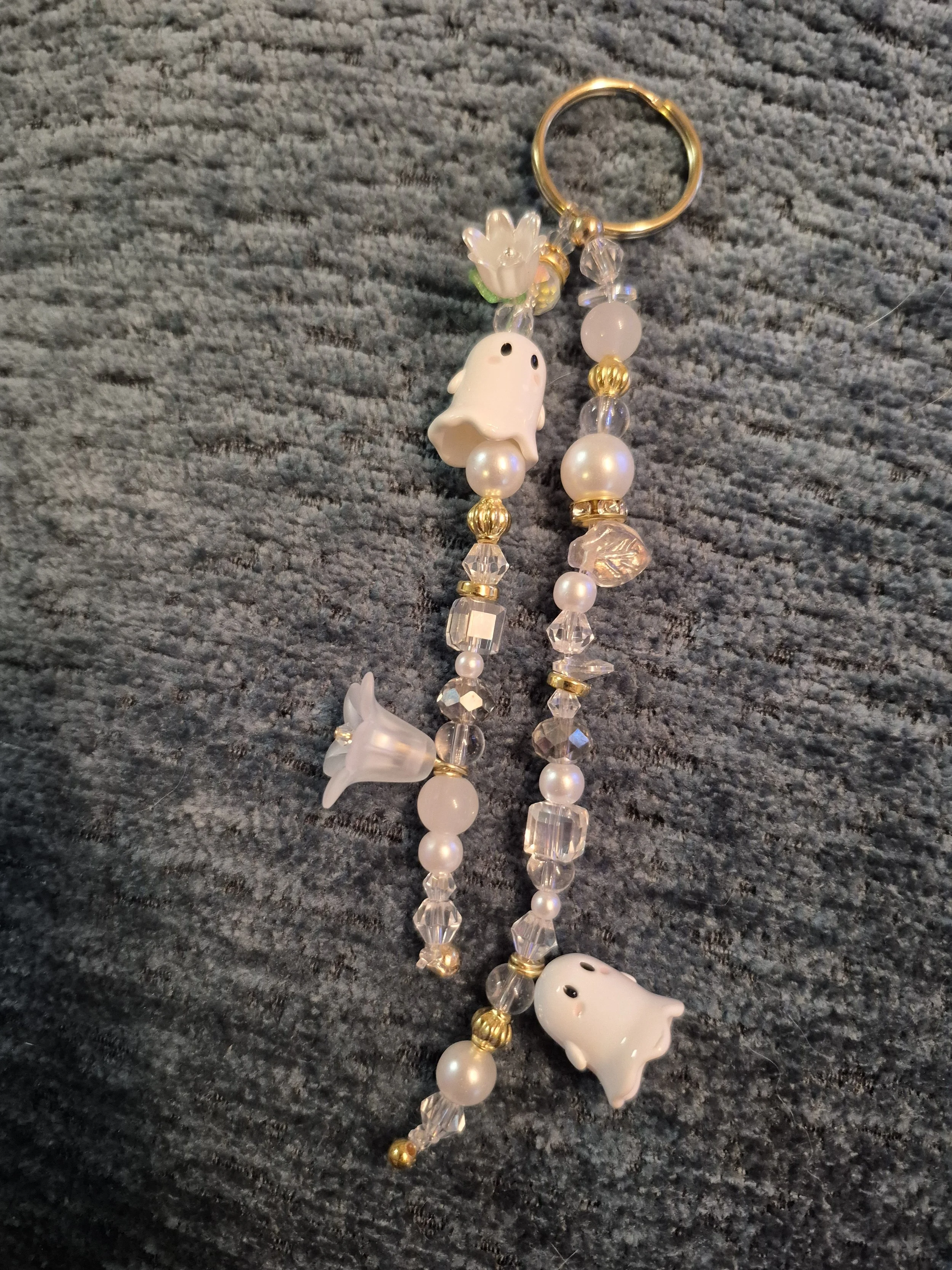 Ghost Lily Keychain