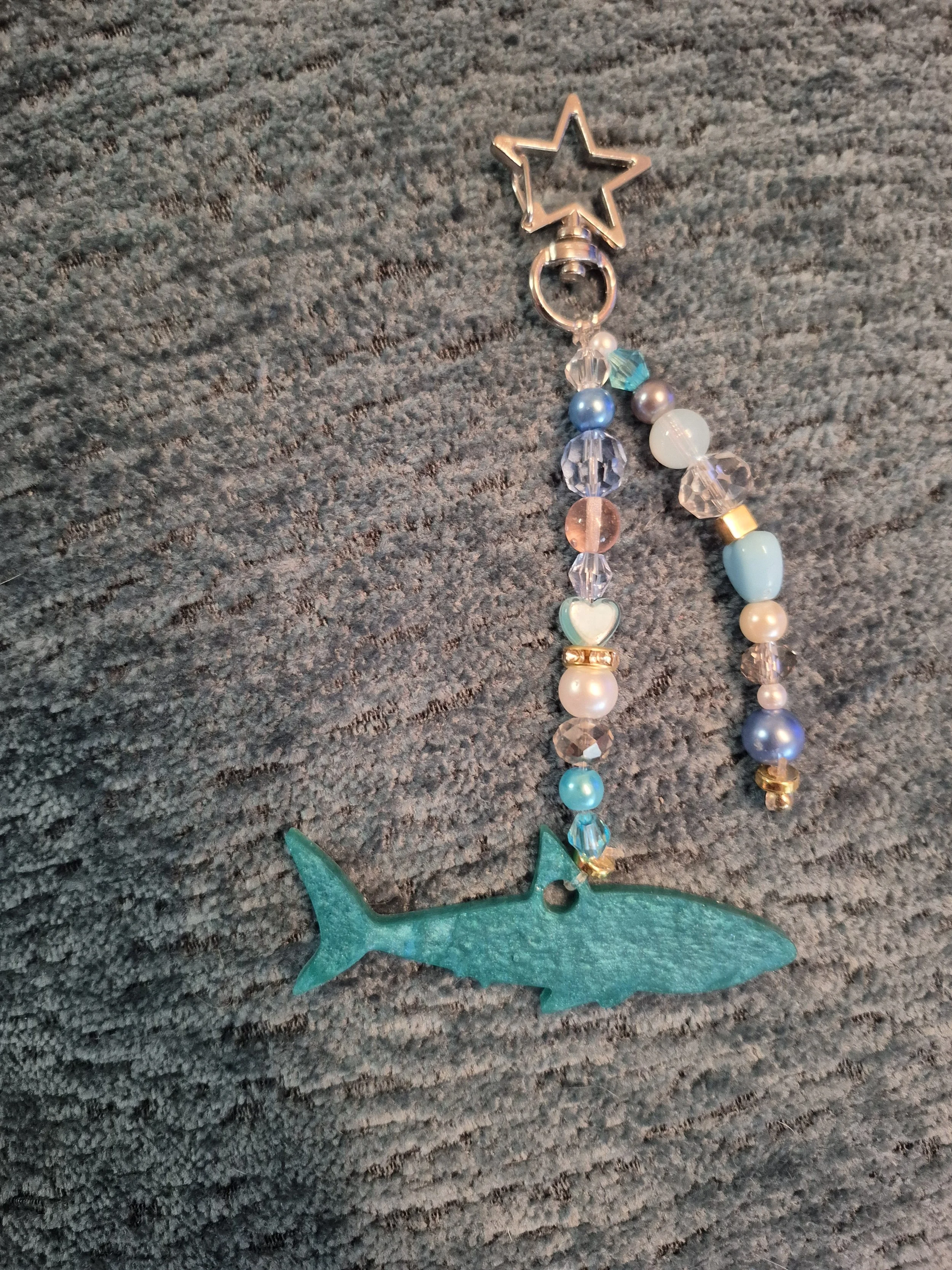Shark Resin Keychain