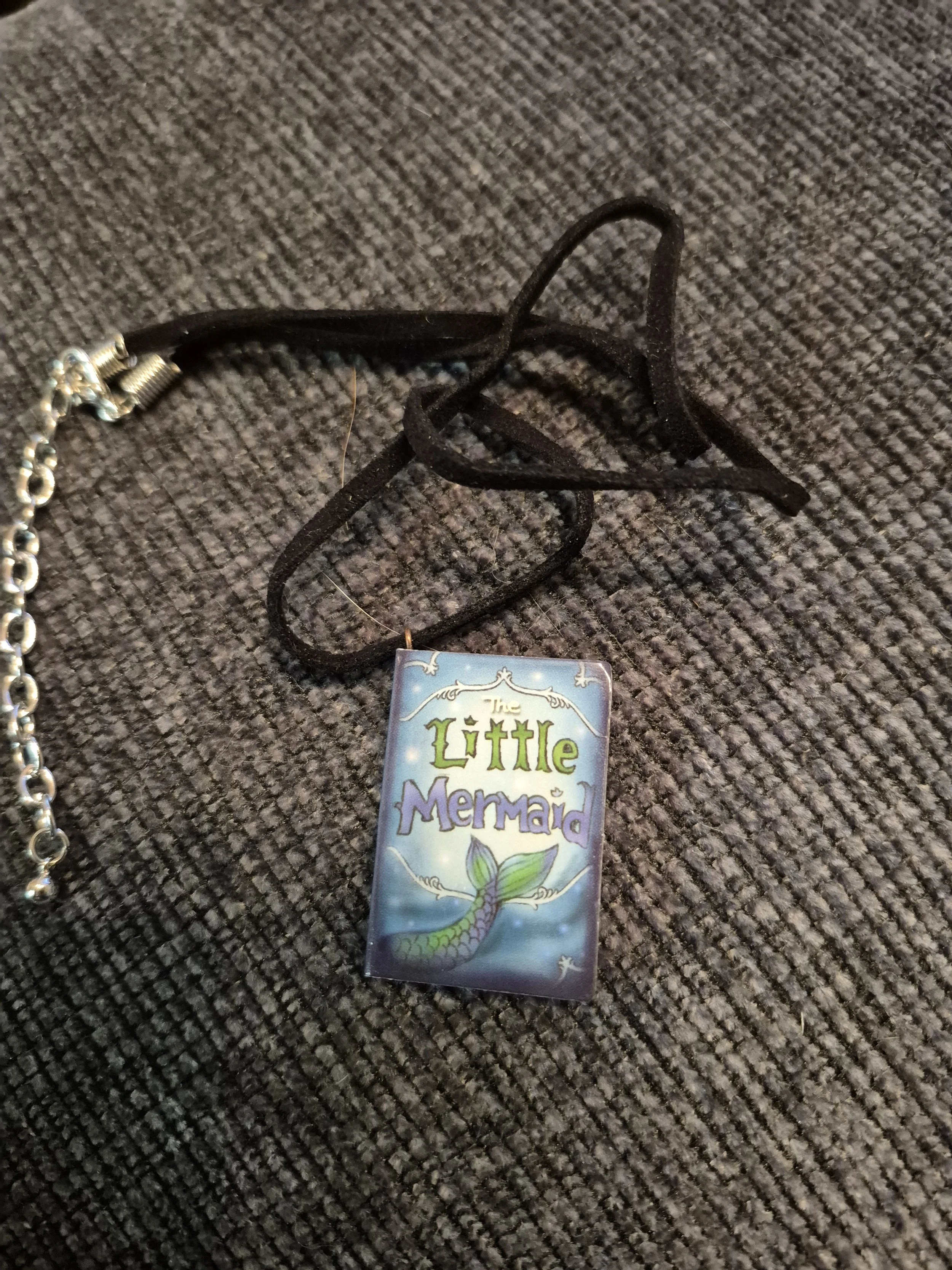 The Little Mermaid Book Necklace
