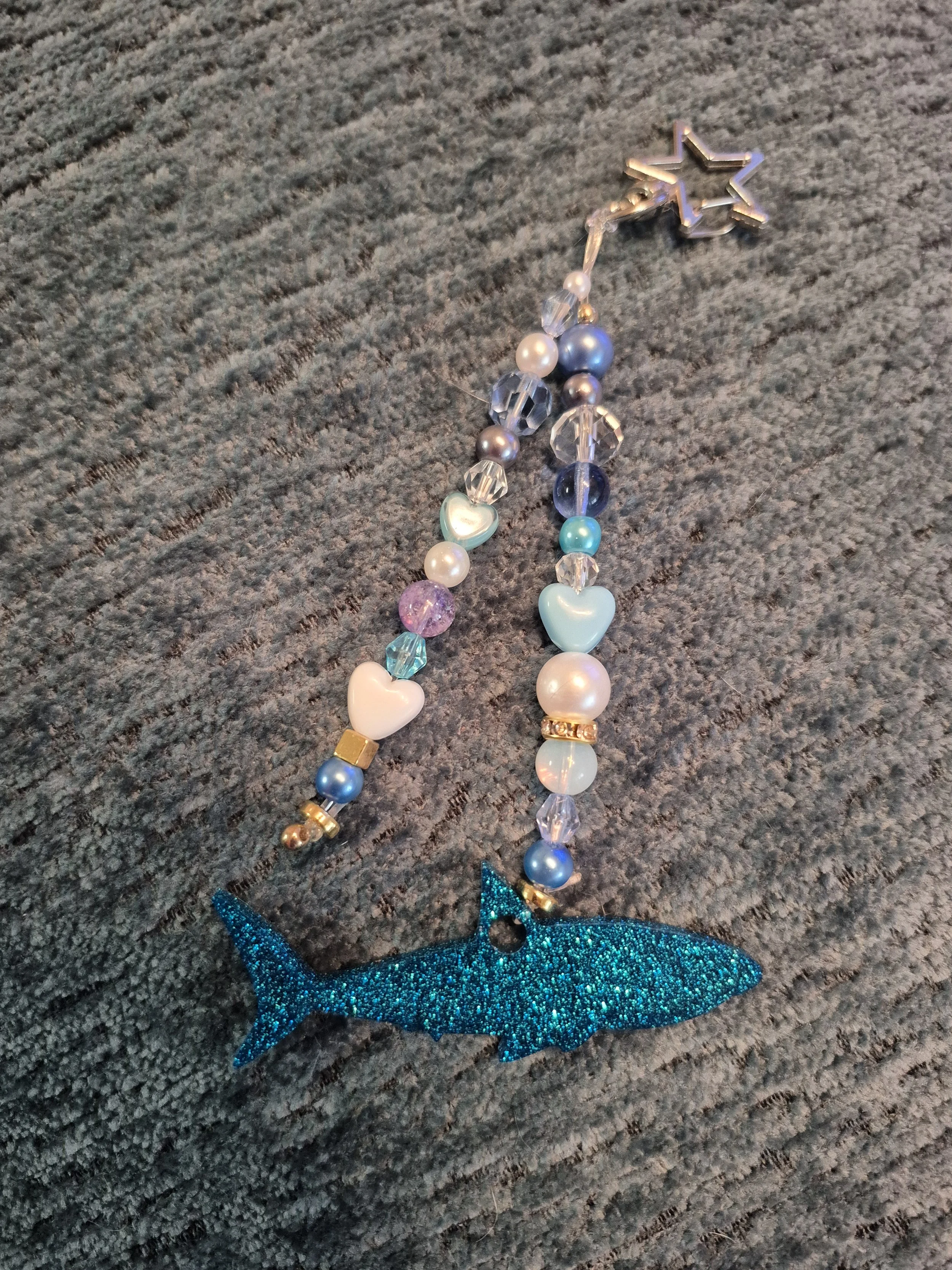 Shark Resin Keychain