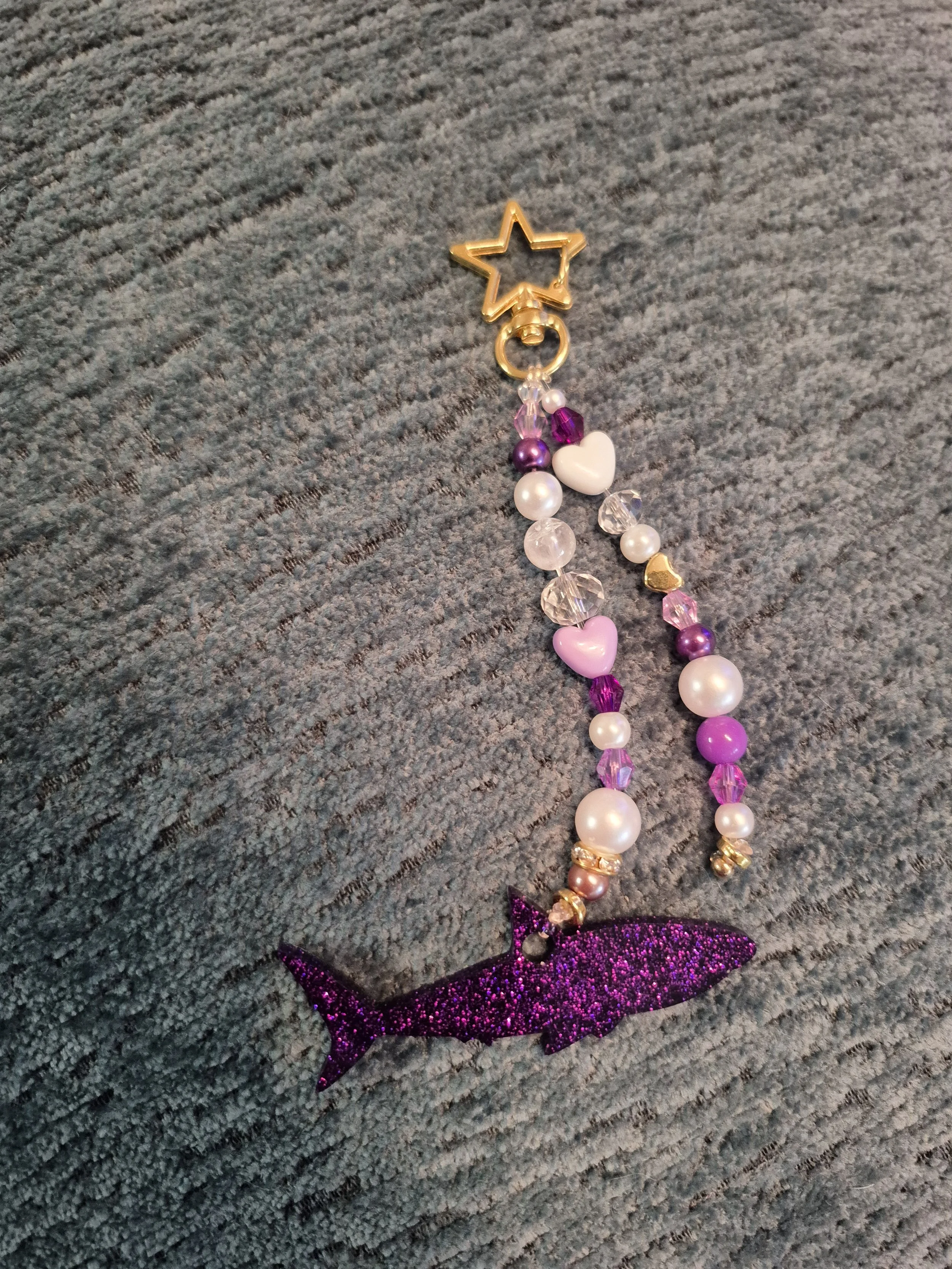 Shark Resin Keychain