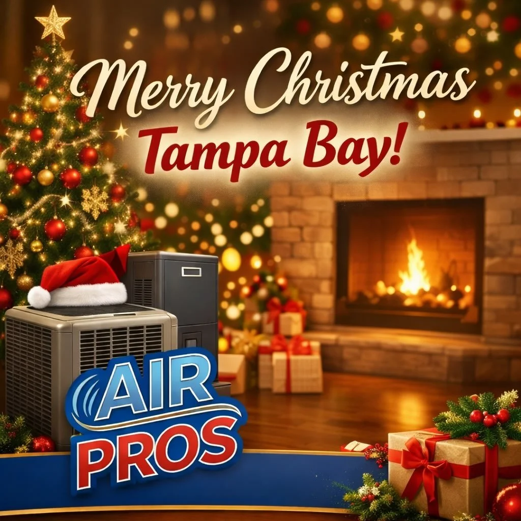 Merry Christmas, Tampa Bay! 🎄
Thank you for supporting our small, local business. We hope your home is full of warmth, comfort, and holiday magic today.
From our family to yours &mdash; Happy Holidays!
&mdash; Air Pros