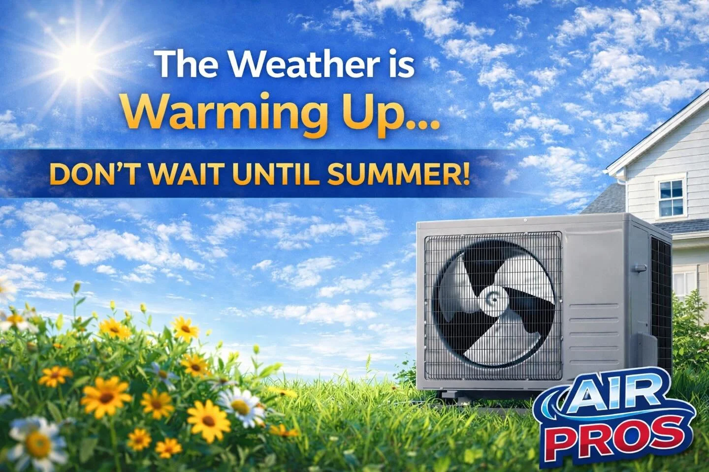 🌤️ The weather is warming up &mdash; don&rsquo;t wait until summer.
As temperatures start to climb, your HVAC system will soon be working harder every day. Spring is the perfect time to have your unit checked before the summer heat puts extra stress