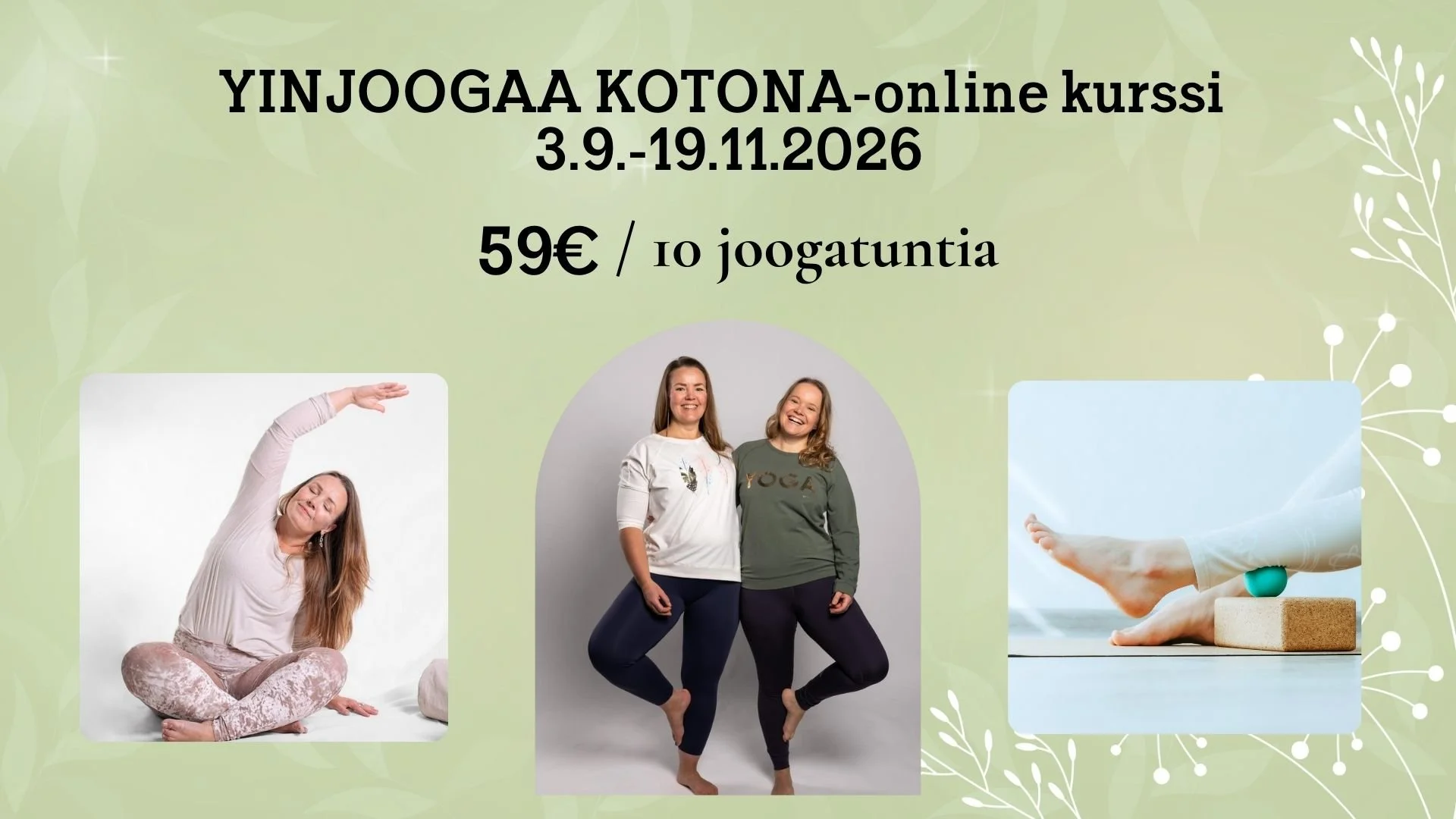 YINJOOGAA KOTONA online Joogakurssi 