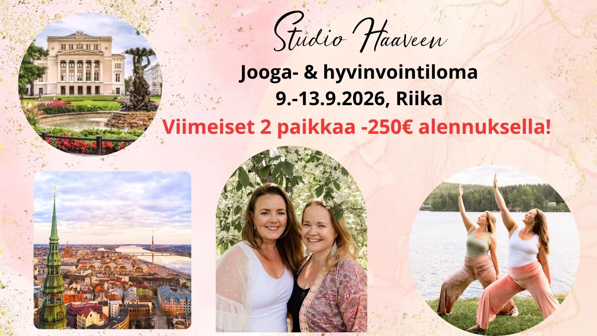Jooga- ja hyvinvointiloma Riika 9.-13.9.2026