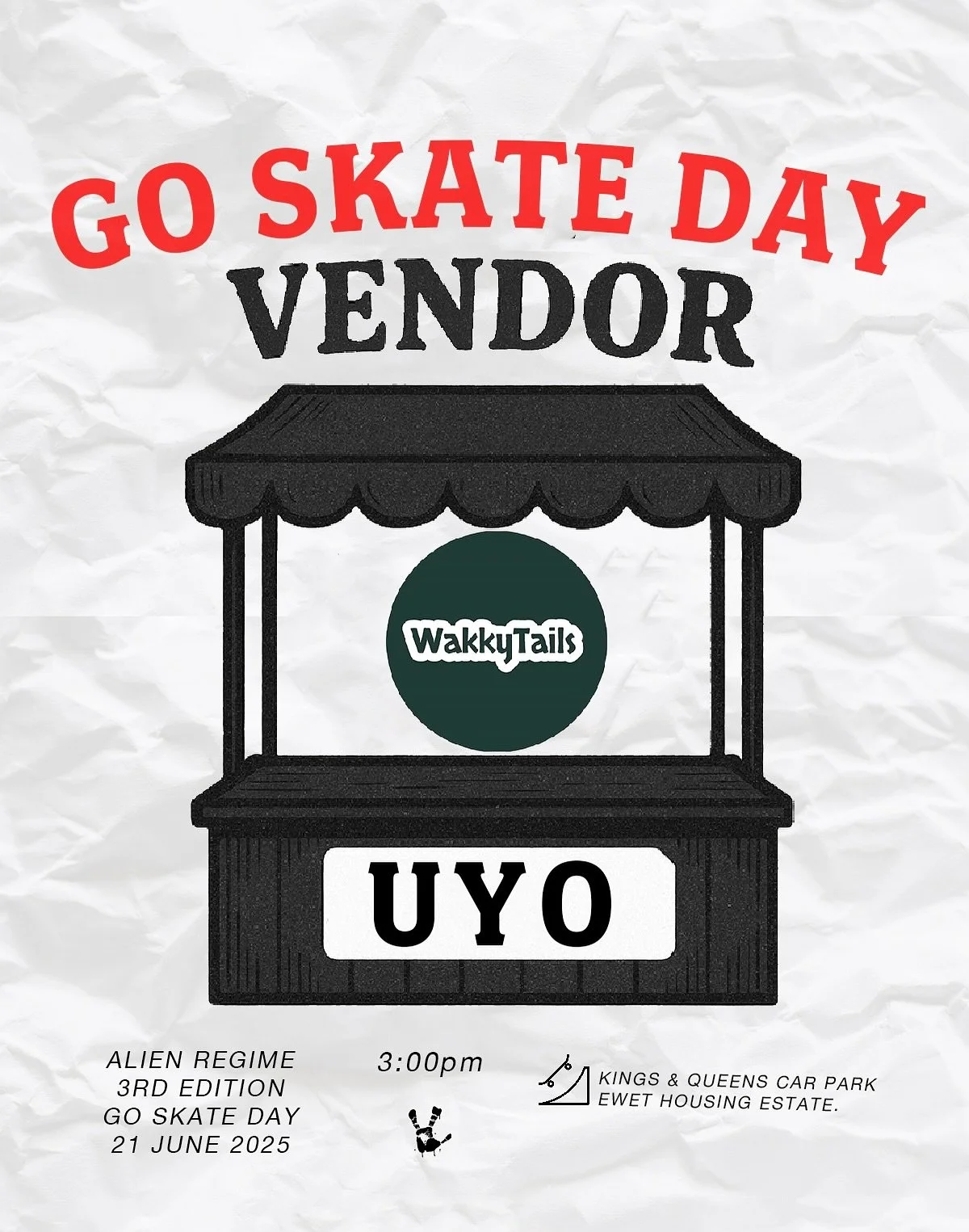 Vendor spotlight 🎪 
@wakkytail @ jungleboy

#alienregime #alienregimecollective #wakkytail #jungleboy #goskateday #uyo #nigeria