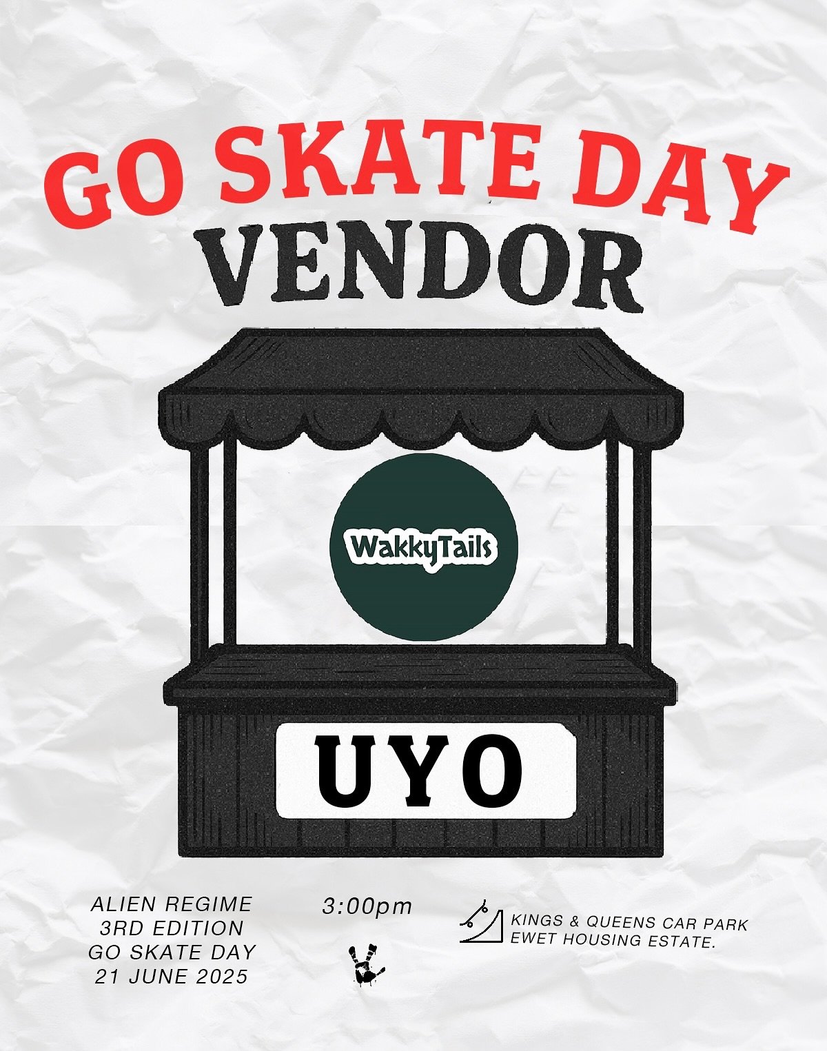 Vendor spotlight 🎪 
@wakkytail @ jungleboy

#alienregime #alienregimecollective #wakkytail #jungleboy #goskateday #uyo #nigeria