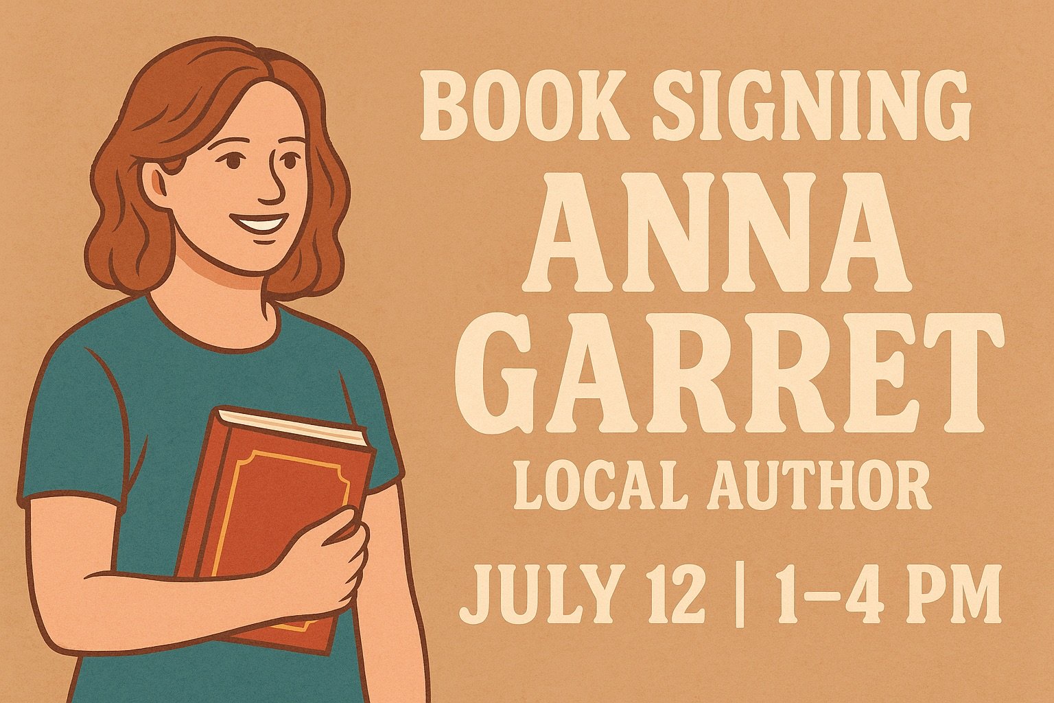 Book Signing with Local Children's Author, Anna Garrett