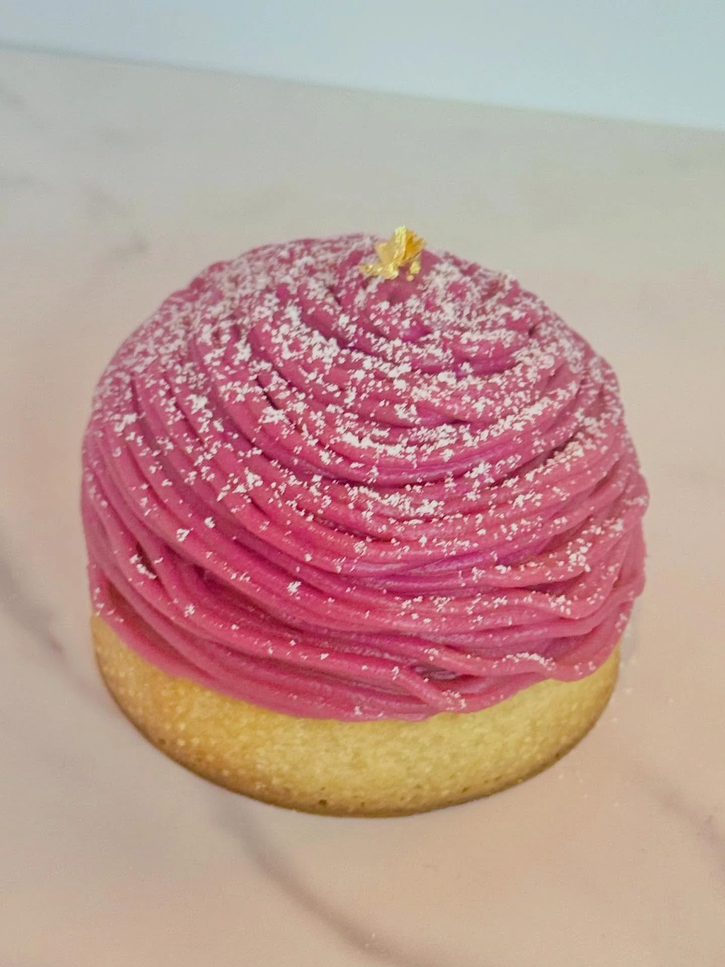 🍠✨ KOREAN SWEET POTATO MONT BLANC ✨🍠

A Korean-French interpretation of the classic Mont Blanc, and my favorite of the collection ☺️ &mdash; traditionally made with chestnuts, here reimagined with honey-like roasted Korean sweet potatoes, a beloved