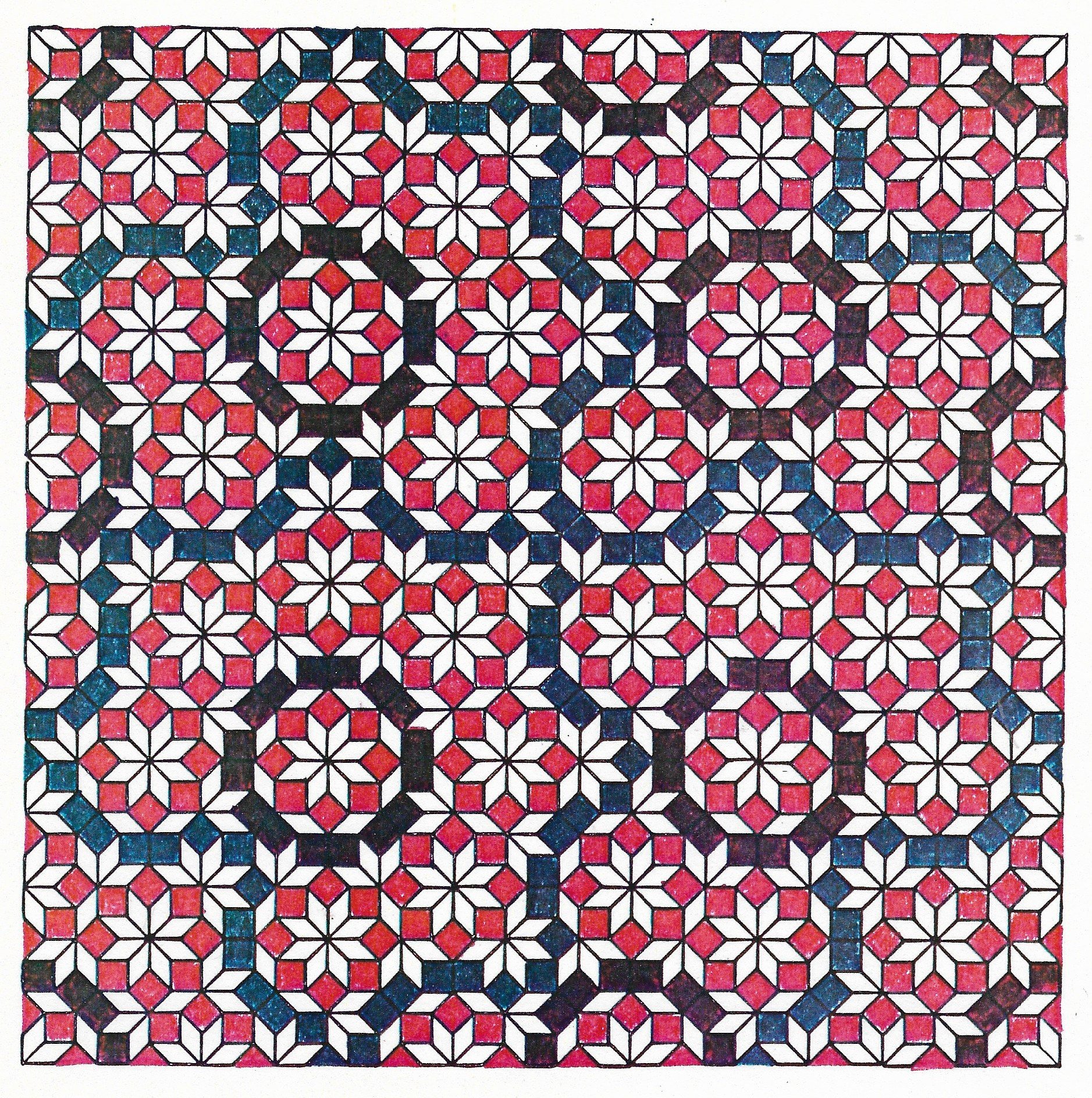 Eightfold Quasiperiodic Tiling, 1979
