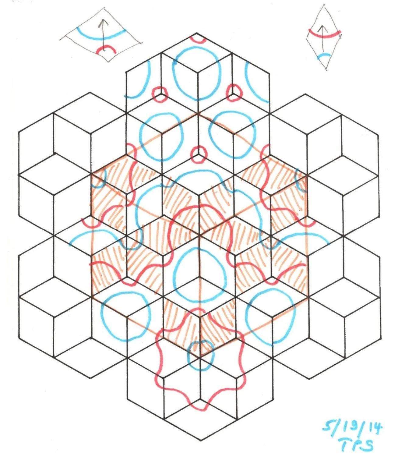 Quasiperiodic Sixfold Tiling Discovery, 2014