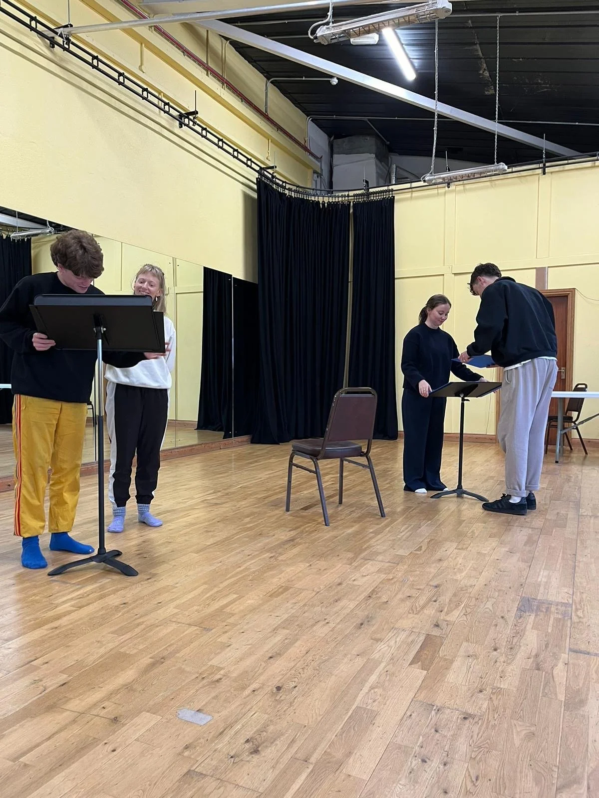 Rehearsal room photo.