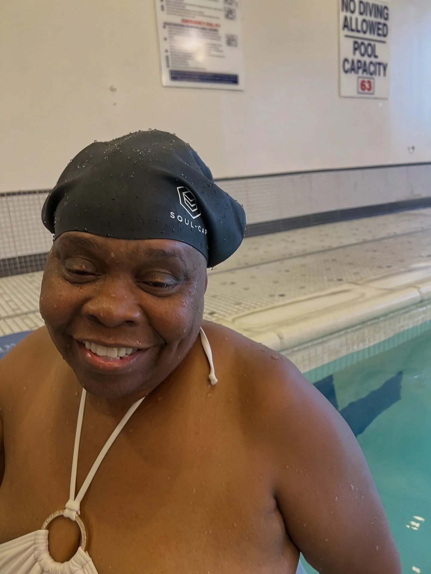 A big part of swimming is learning how to protect your hair as much as possible. One swim cap I&rsquo;ve come across that&rsquo;s been really popular, especially for thicker, longer, or more textured hair, is Soul Cap.

It gives swimmers more space, 