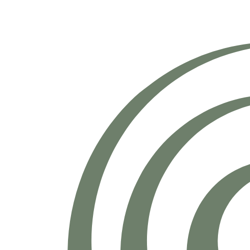 Green co-centric half circles