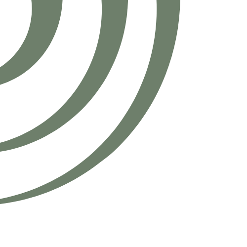 Green co-centric half circles