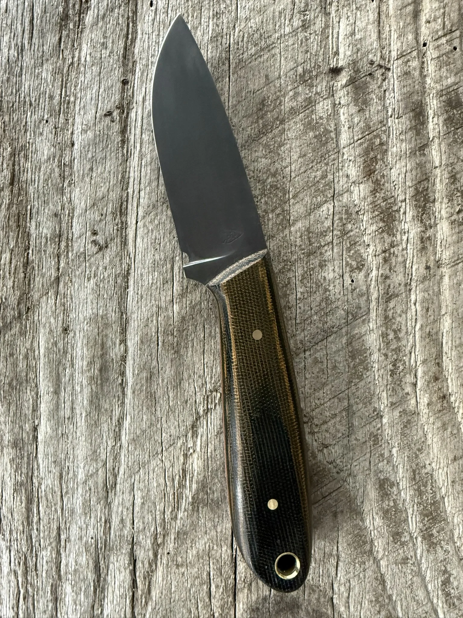 Camo Micarta Drop Point Hunter