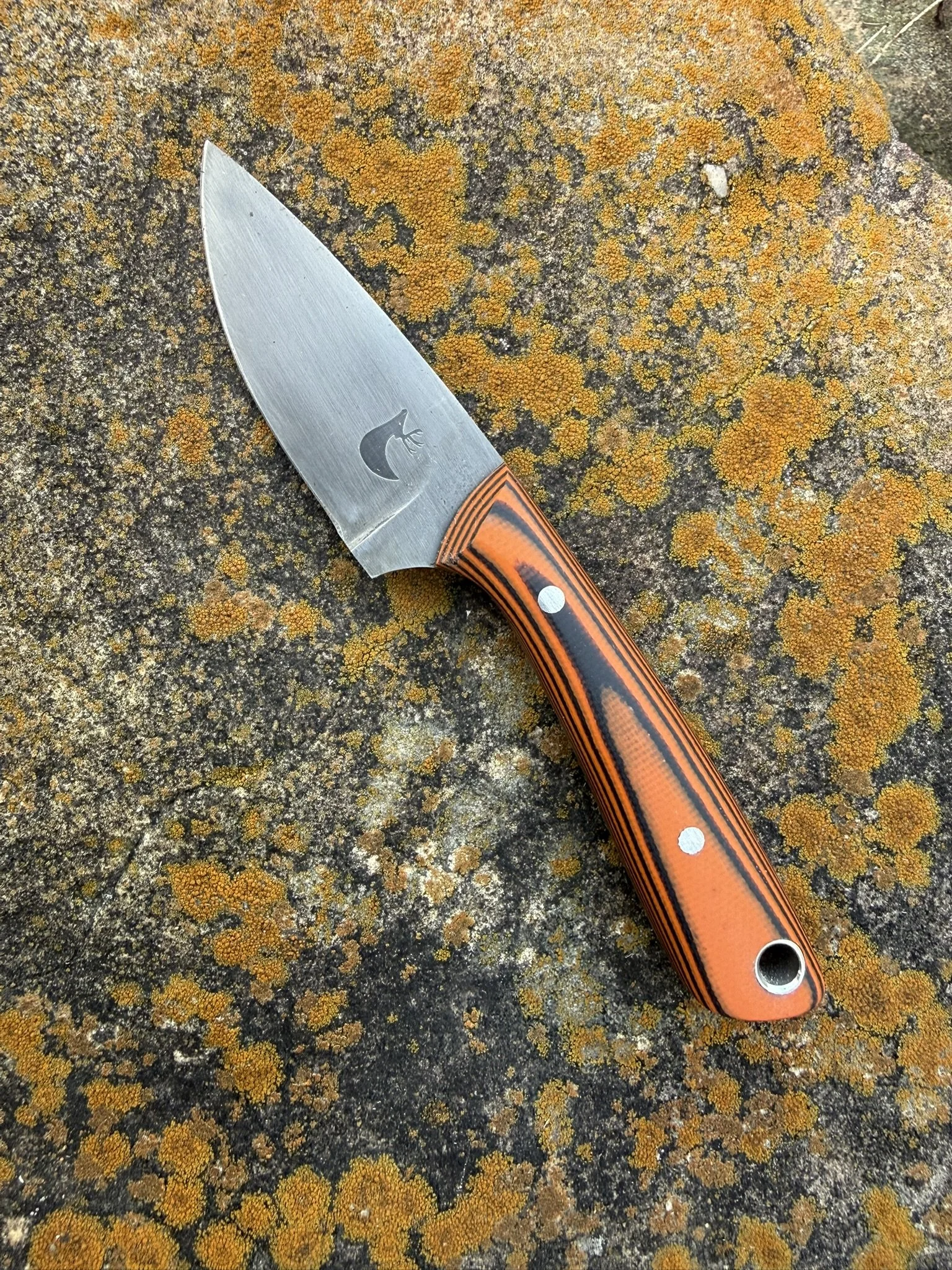 Orange/Black G10 Neck Knife