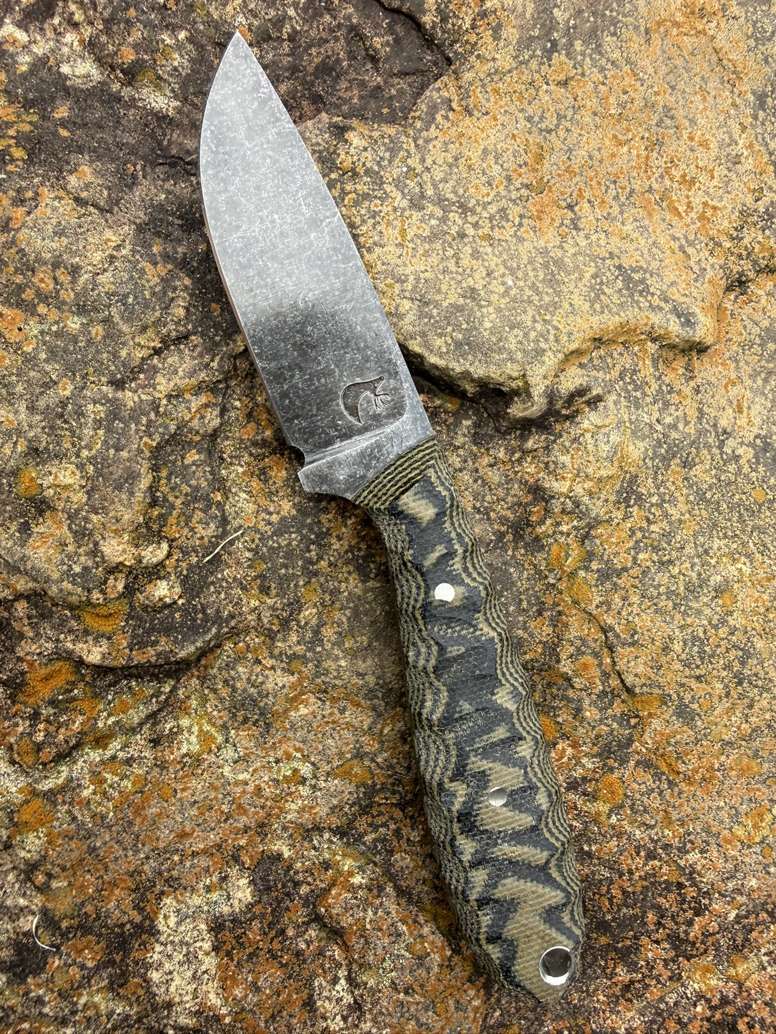 Black and Green Micarta EDC