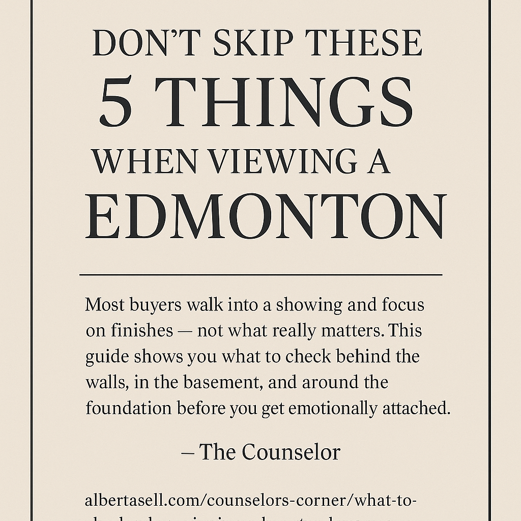 Don’t Skip These 5 Things When Viewing a Home in Edmonton