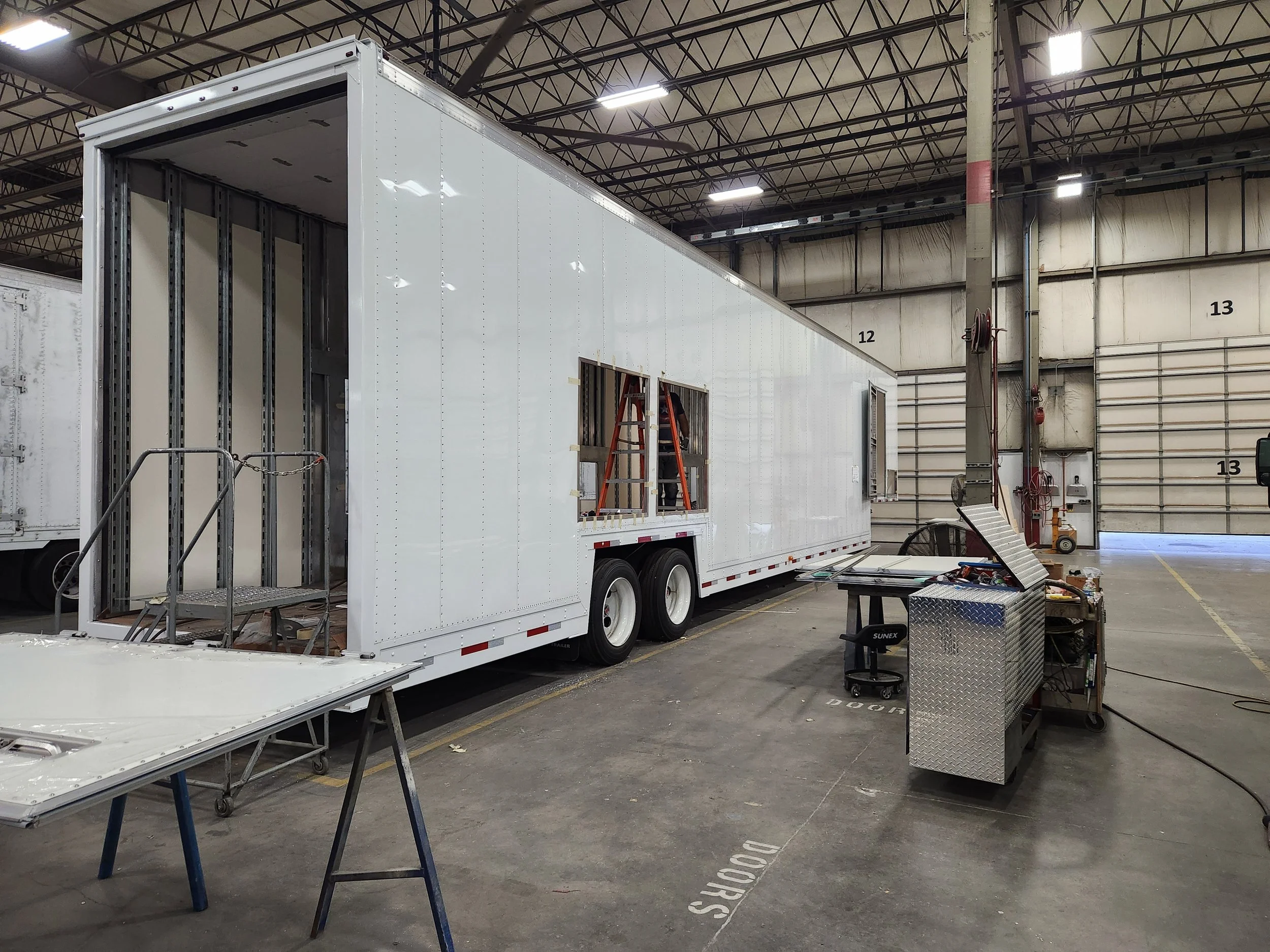 Our team worked directly with Kentucky Trailer, the leading manufacturer or moving vans, to design a custom trailer shell that met the exact needs of Buchanan’s program. It was imperative to start with the right trailer in order to implement the plan