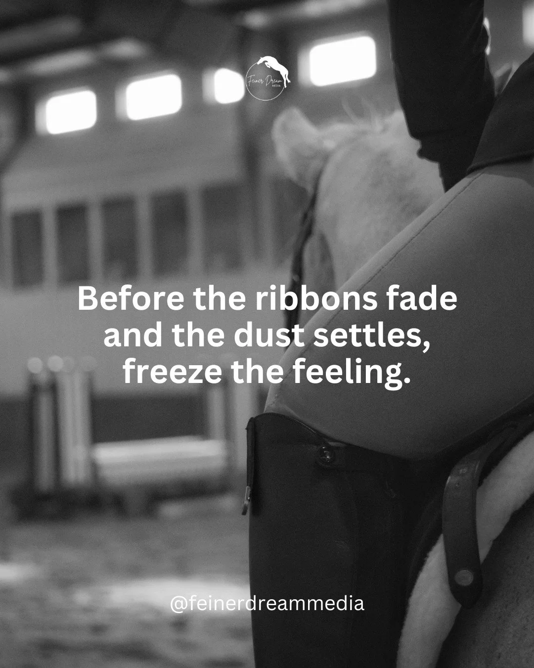 All things aside, not all victories have ribbons attached.

Instead, it might be a picture of that one jump that your horse stopped at the whole weekend, but finally went over on the last show day.

Or it could be the bright smile after your first do