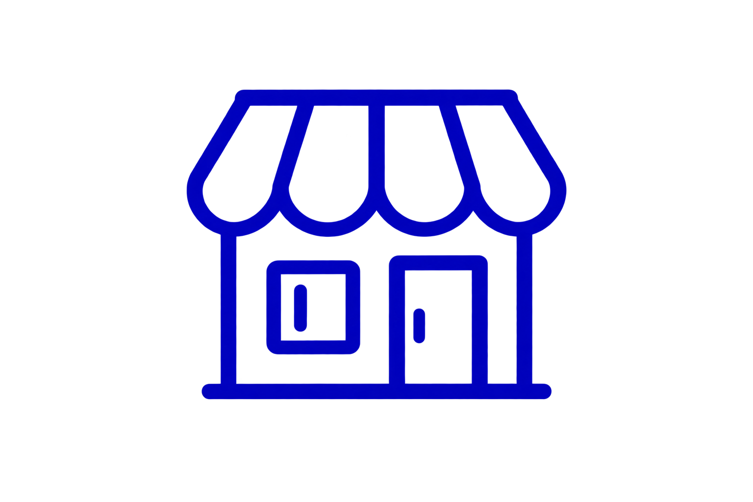 7-Eleven convenience store with an awning, entrance door, and windows, illuminated against a dark background.