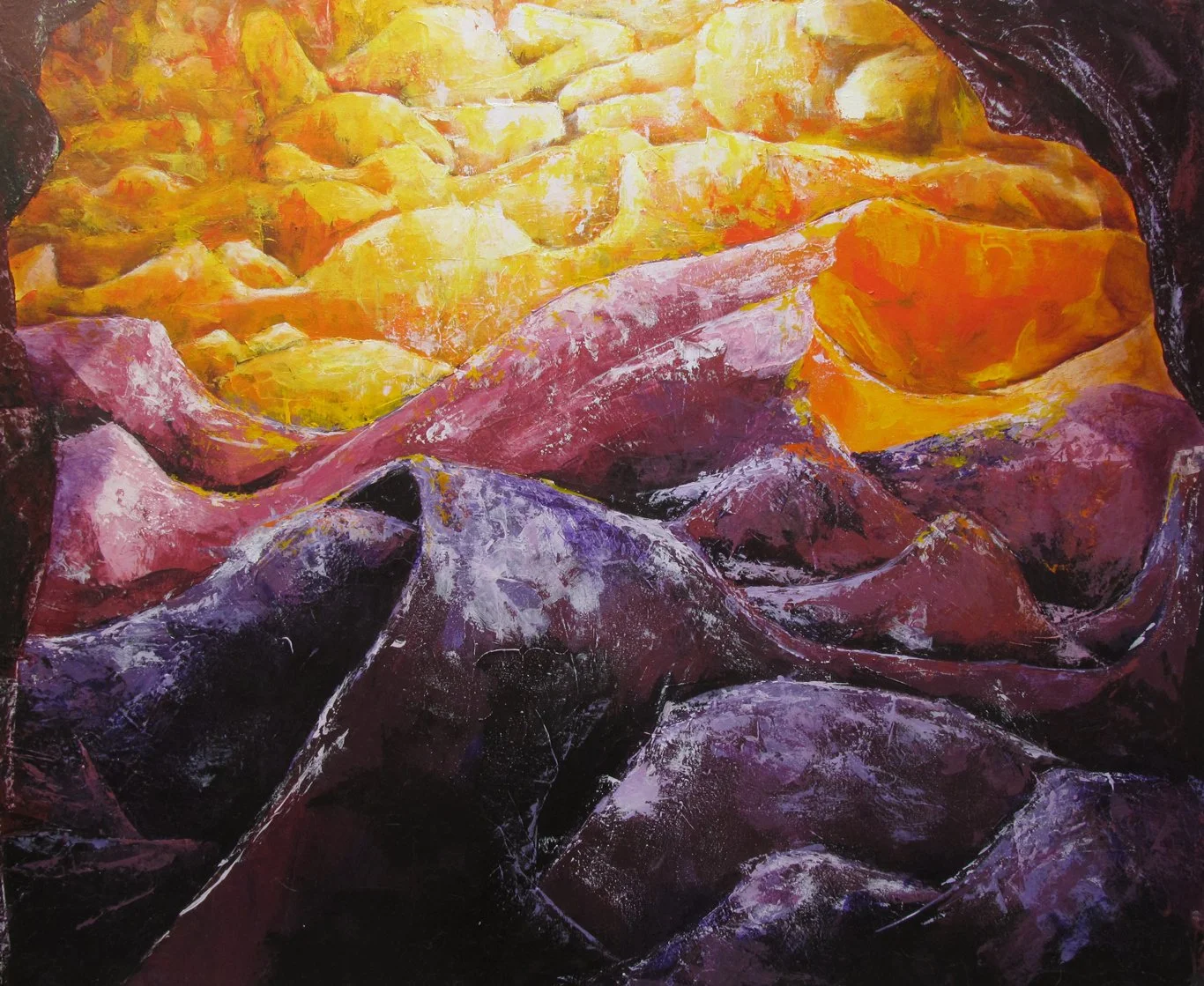 Origen
Acrílico con espátula sobre lienzo
100 x 120 cm
