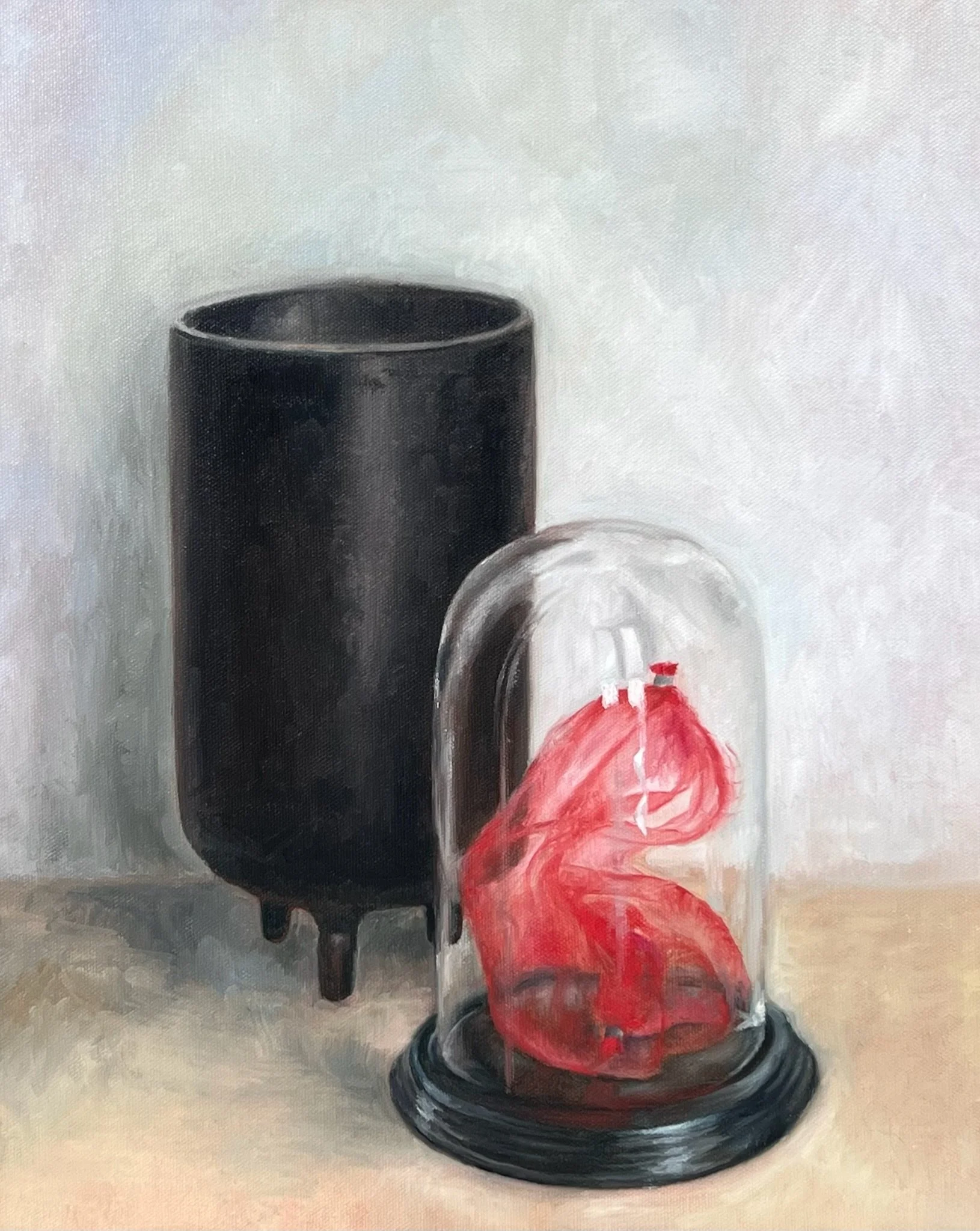 Cloche and plastic netting