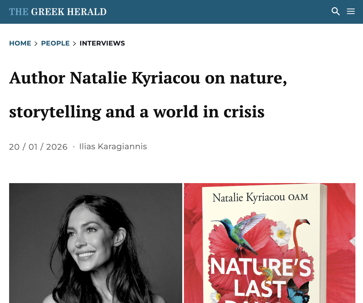 Natalie Kyriacou author