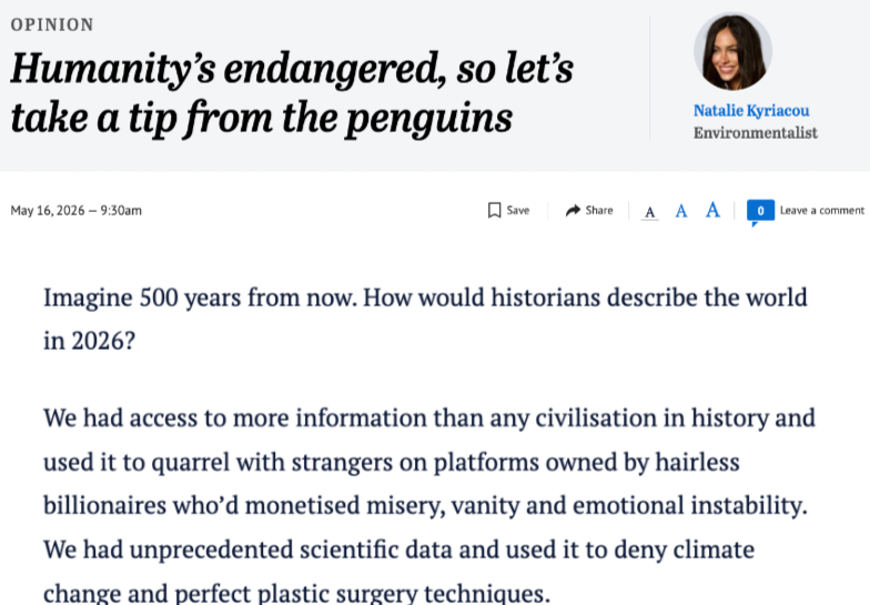 Natalie Kyriacou penguins