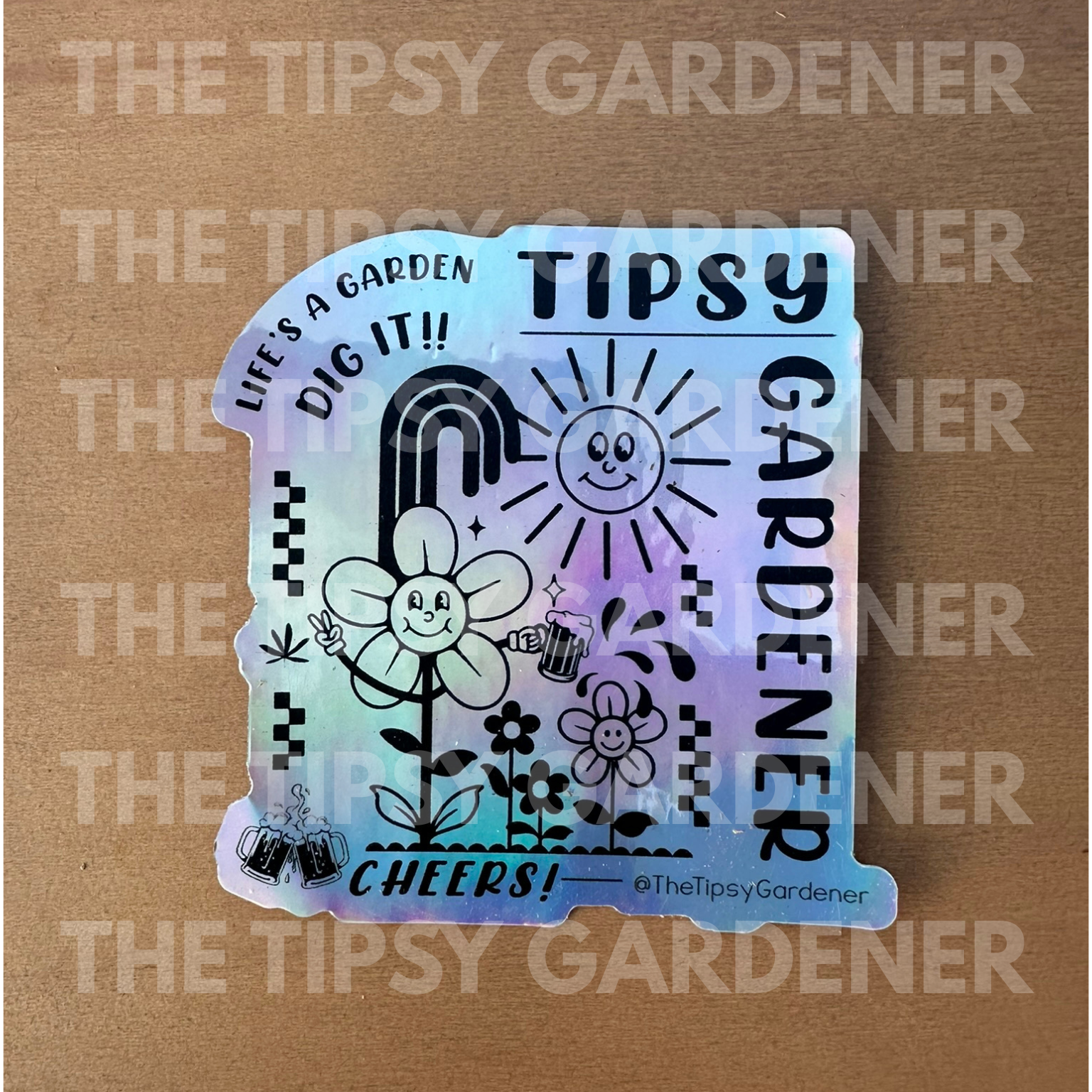 Tipsy Gardener Sticker