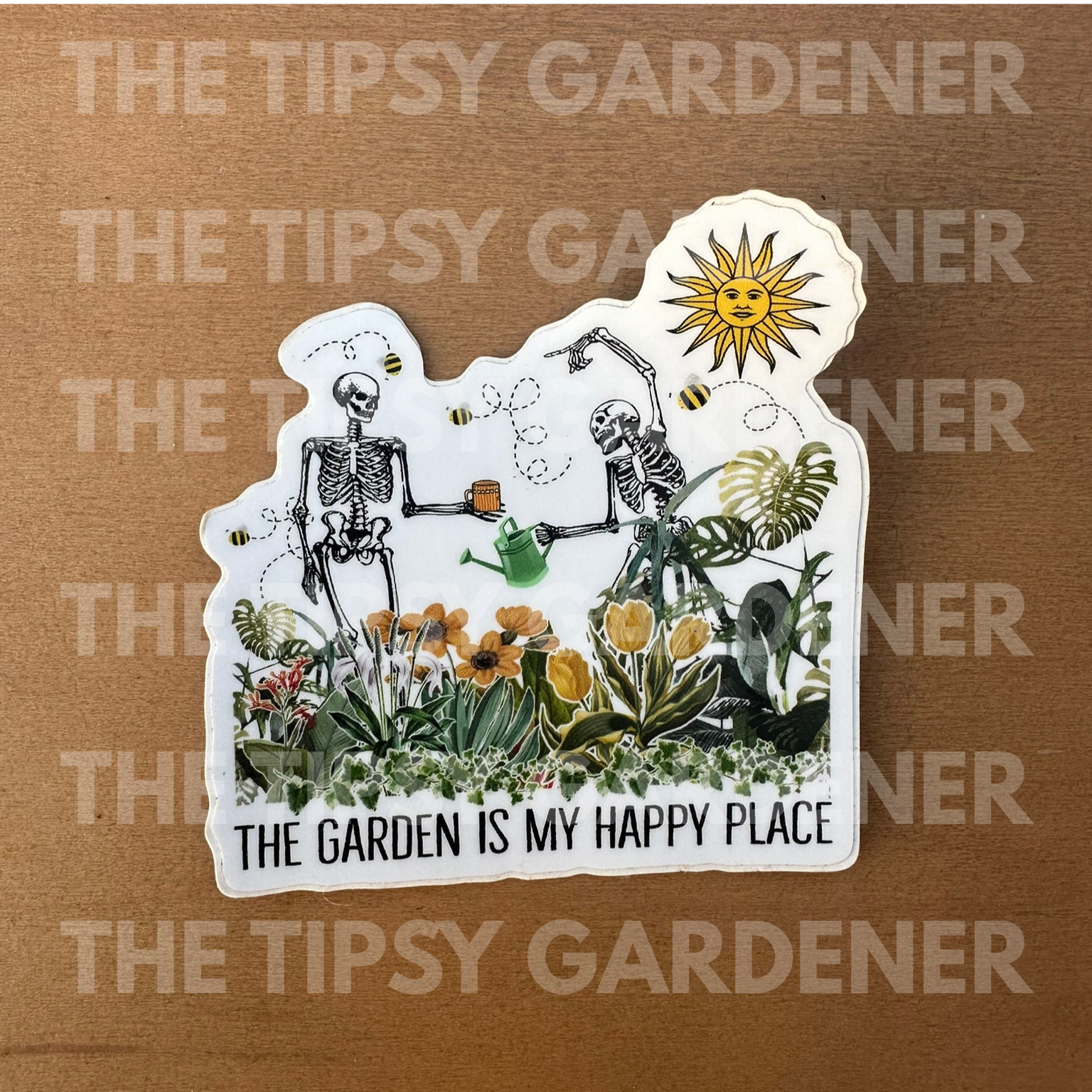 The Garden Is My Happy Place Sticker