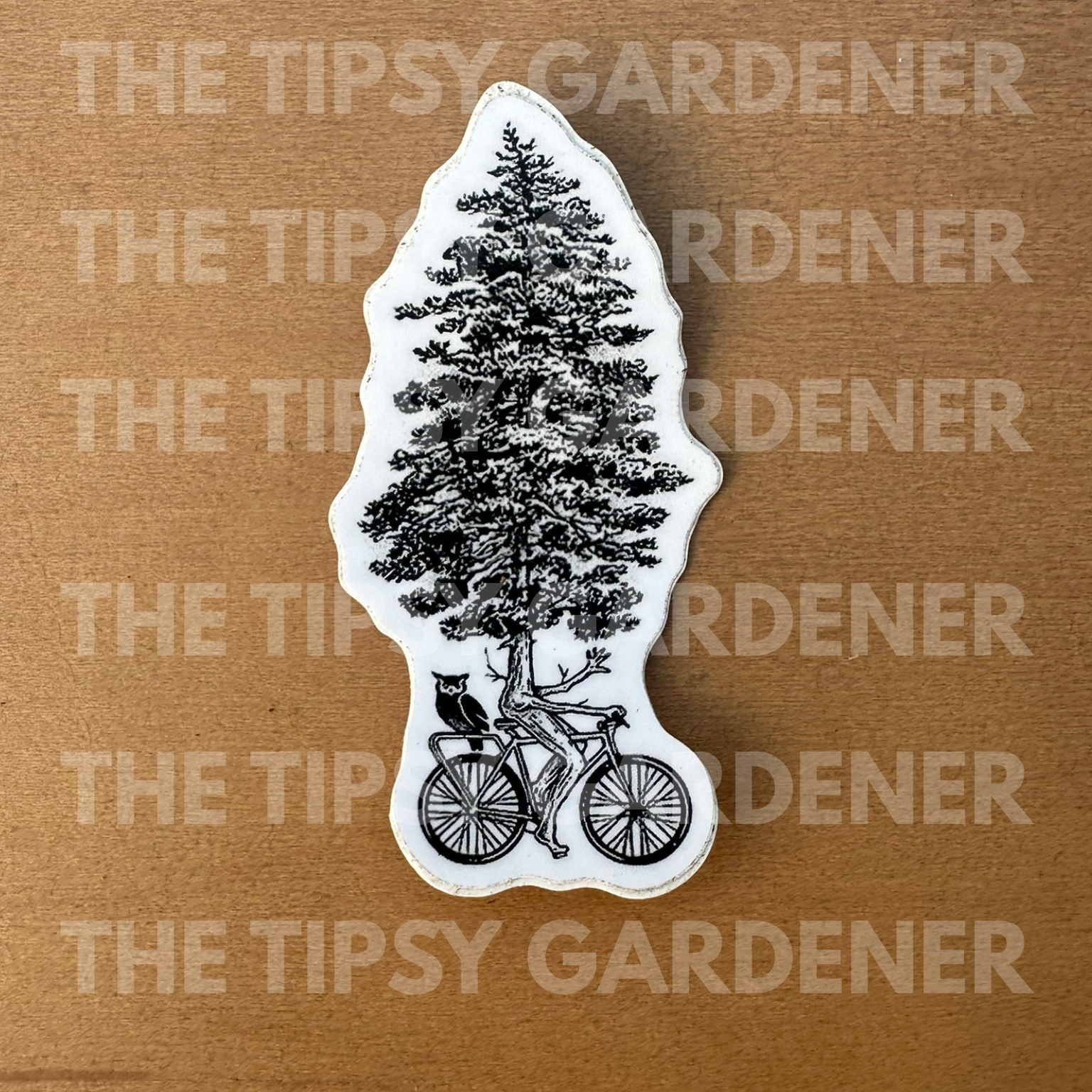 Tree on A Bike Sticker