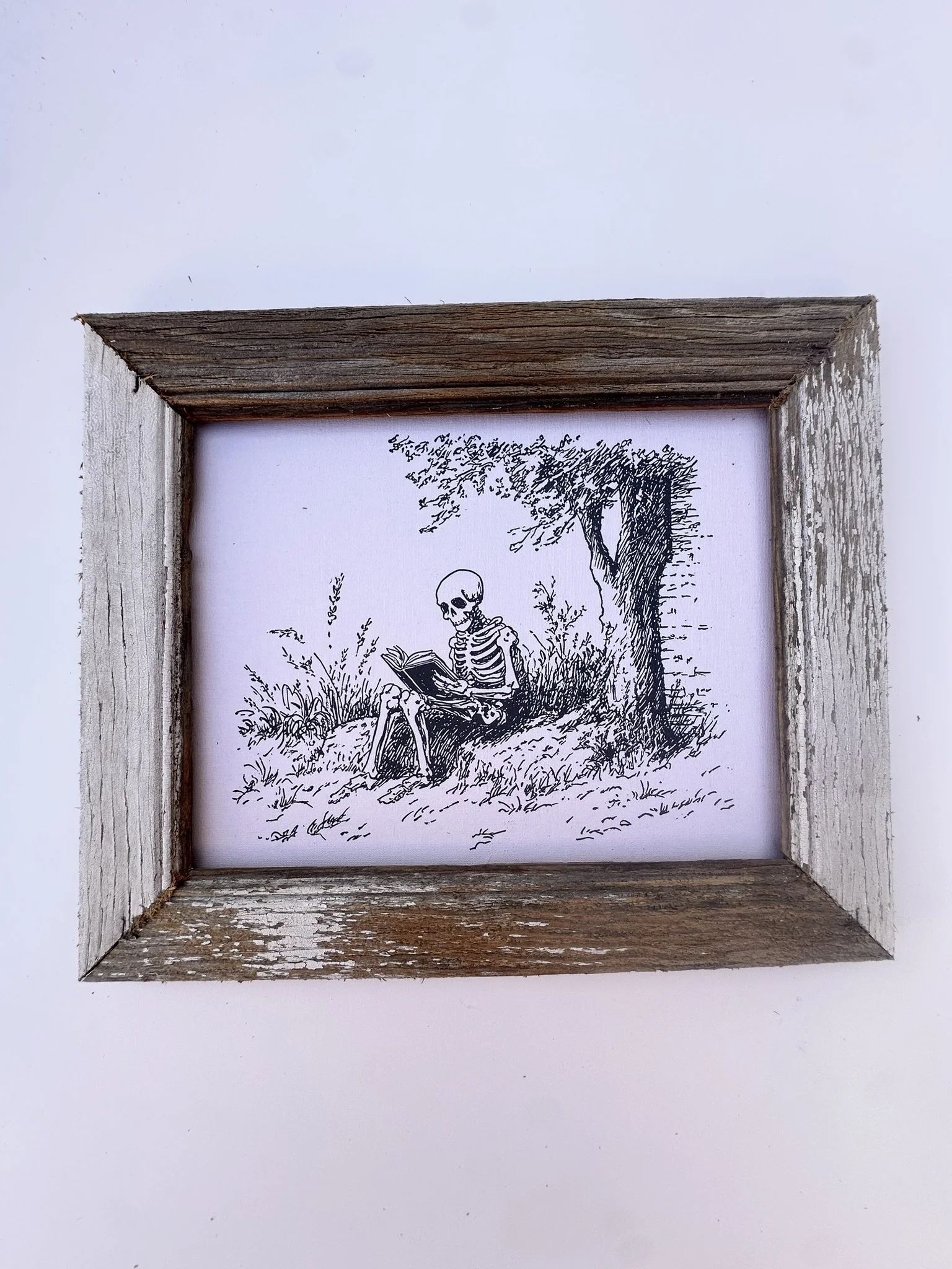Skelly Story Framed Print