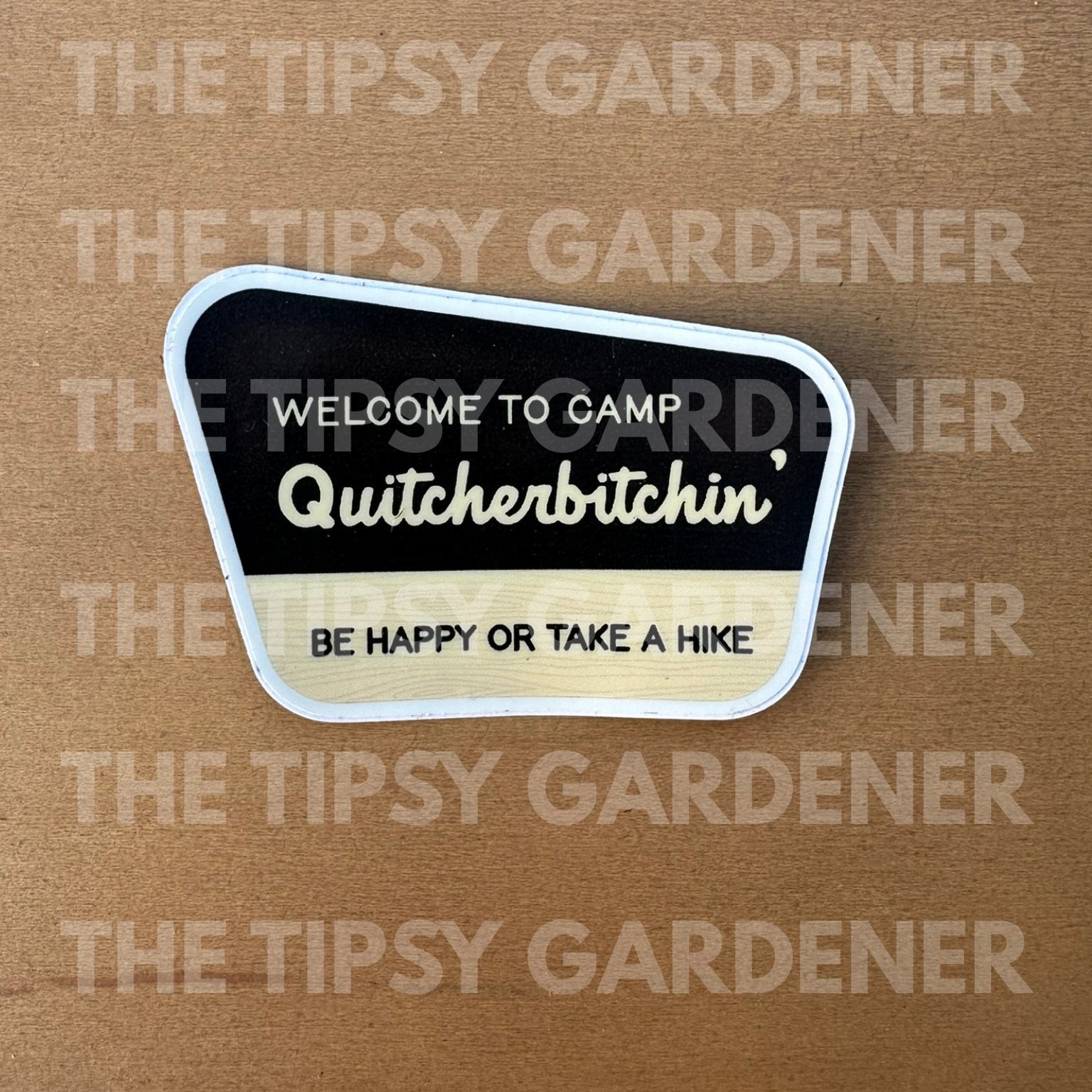 Be Happy or Take A Hike Sticker
