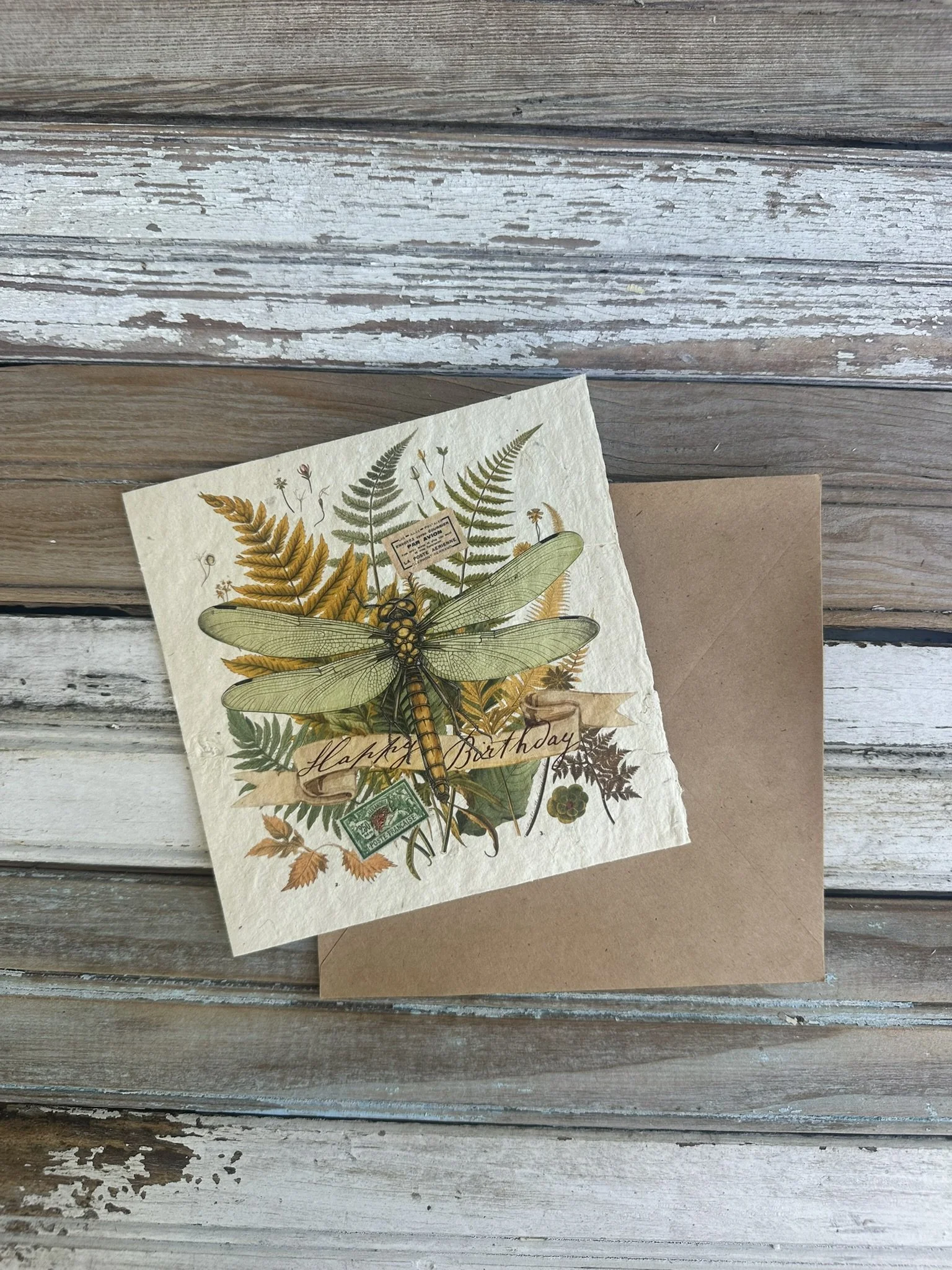 Dragonfly Plantable Wildflower Greeting Card