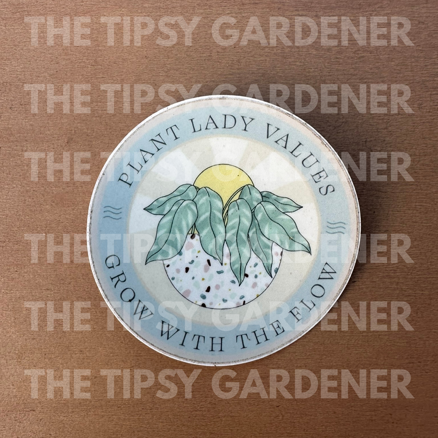 Plant Lady Values Sticker