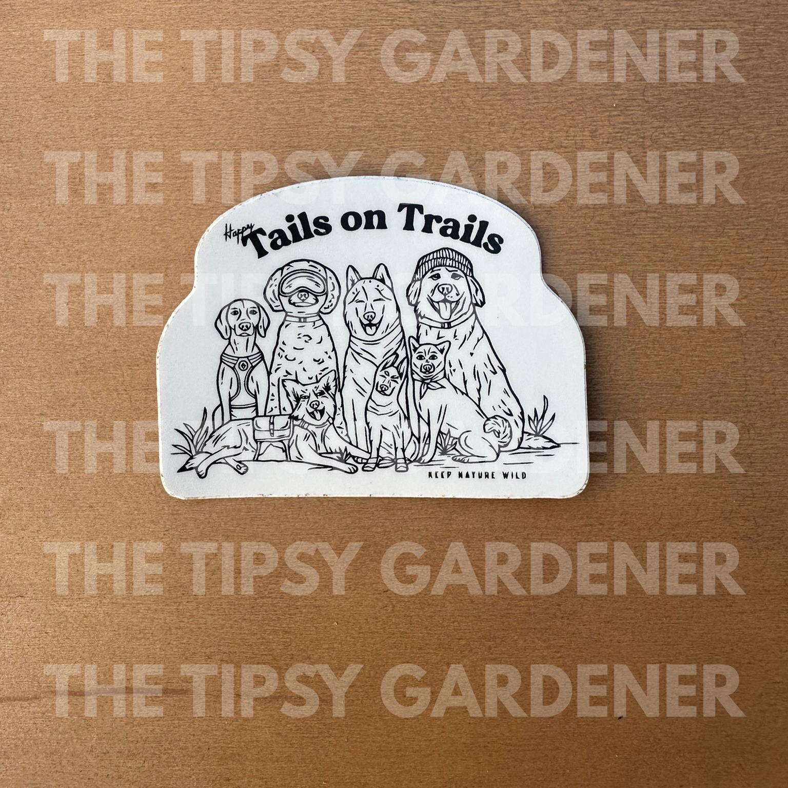 Tails on Trails Sticker