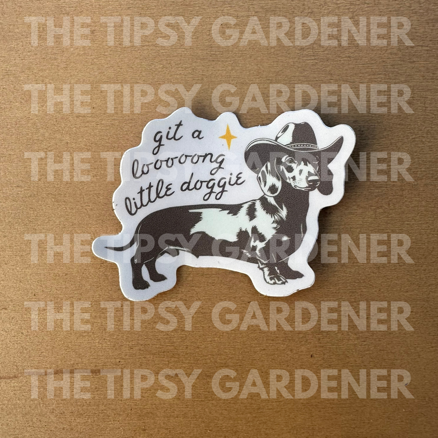 Get Along Little Doggie Sticker