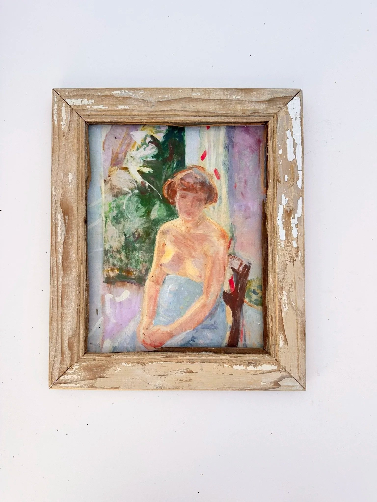 Resting Wood Framed Print
