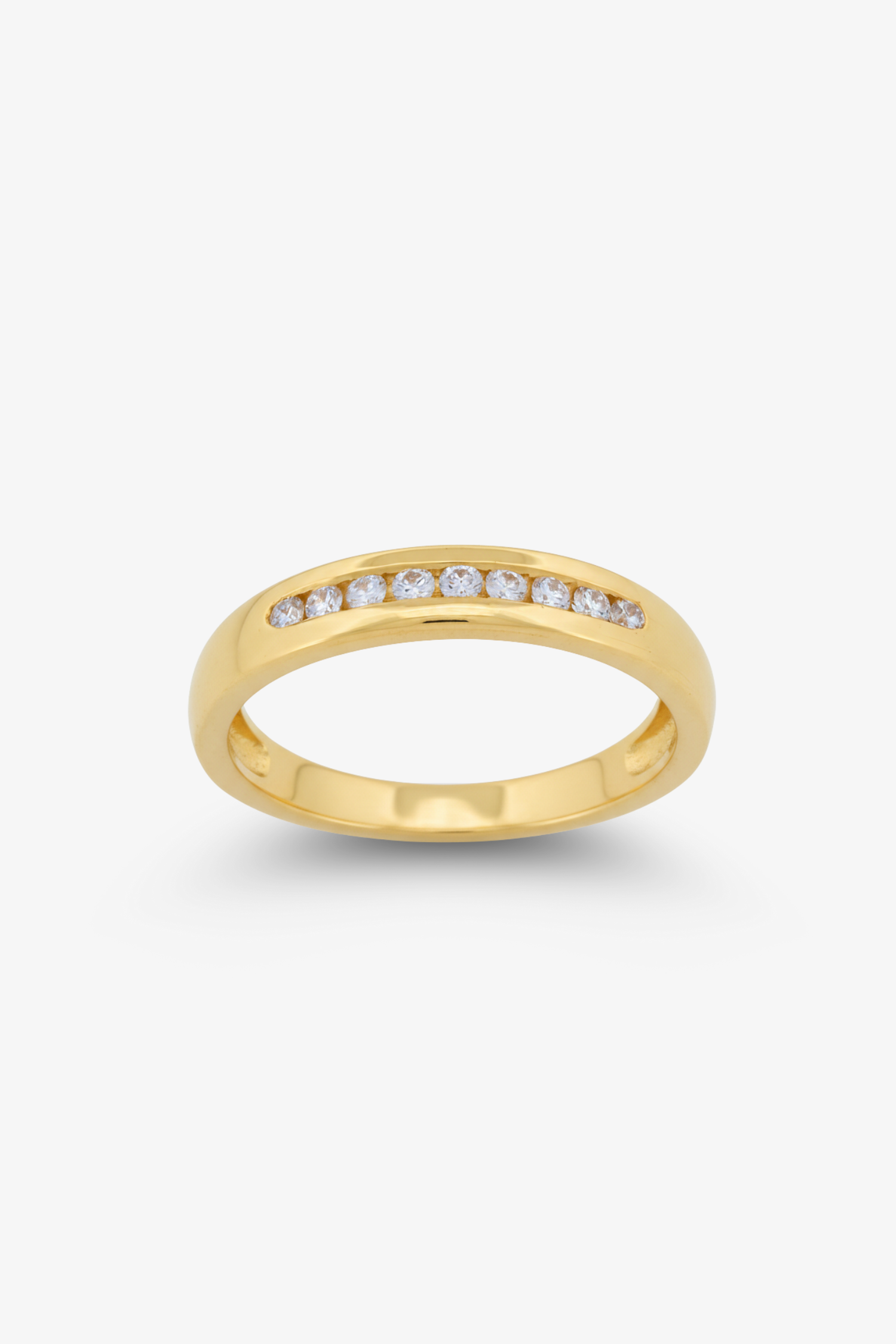 0.18ct Diamond Channel Band Ring