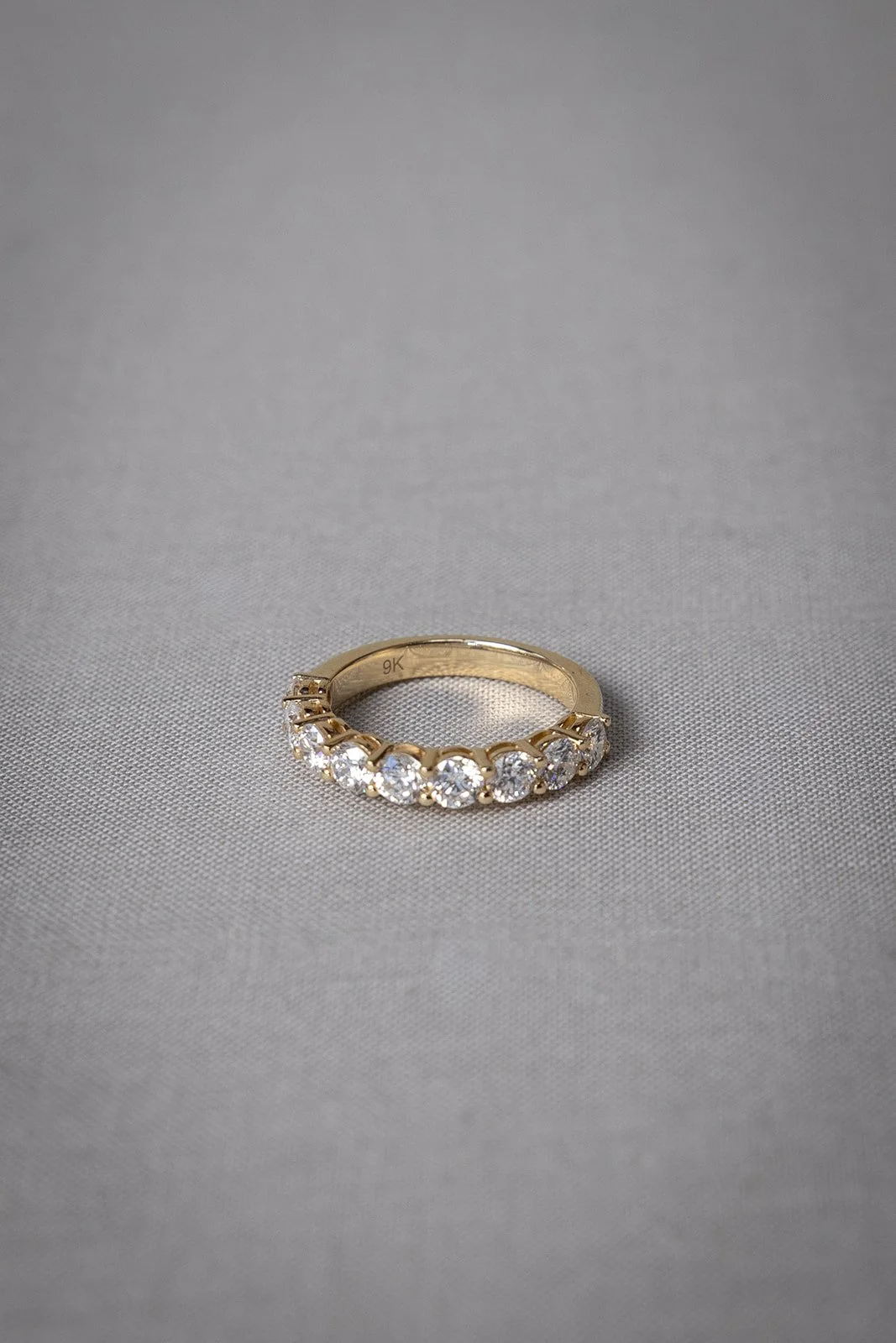 1.90ct Round Band LAB 9k Yellow Gold