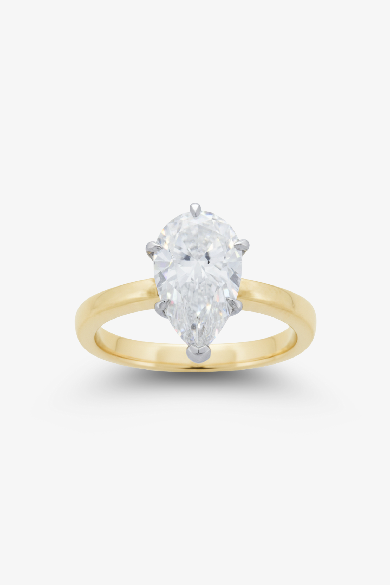 2.01ct Solitaire Pear Diamond Ring