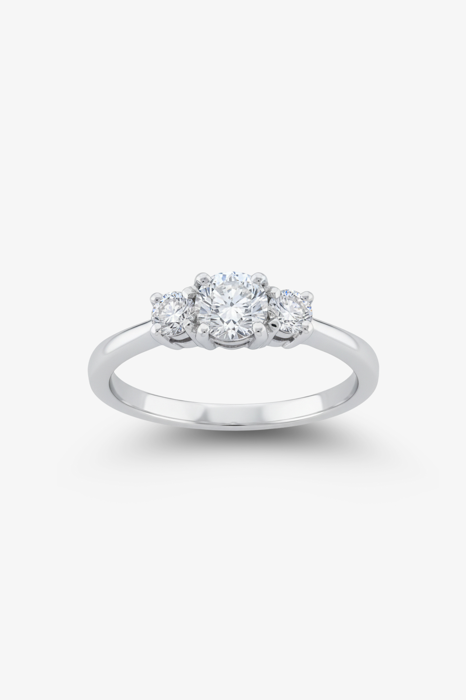 0.62ct Three Stone Diamond Ring
