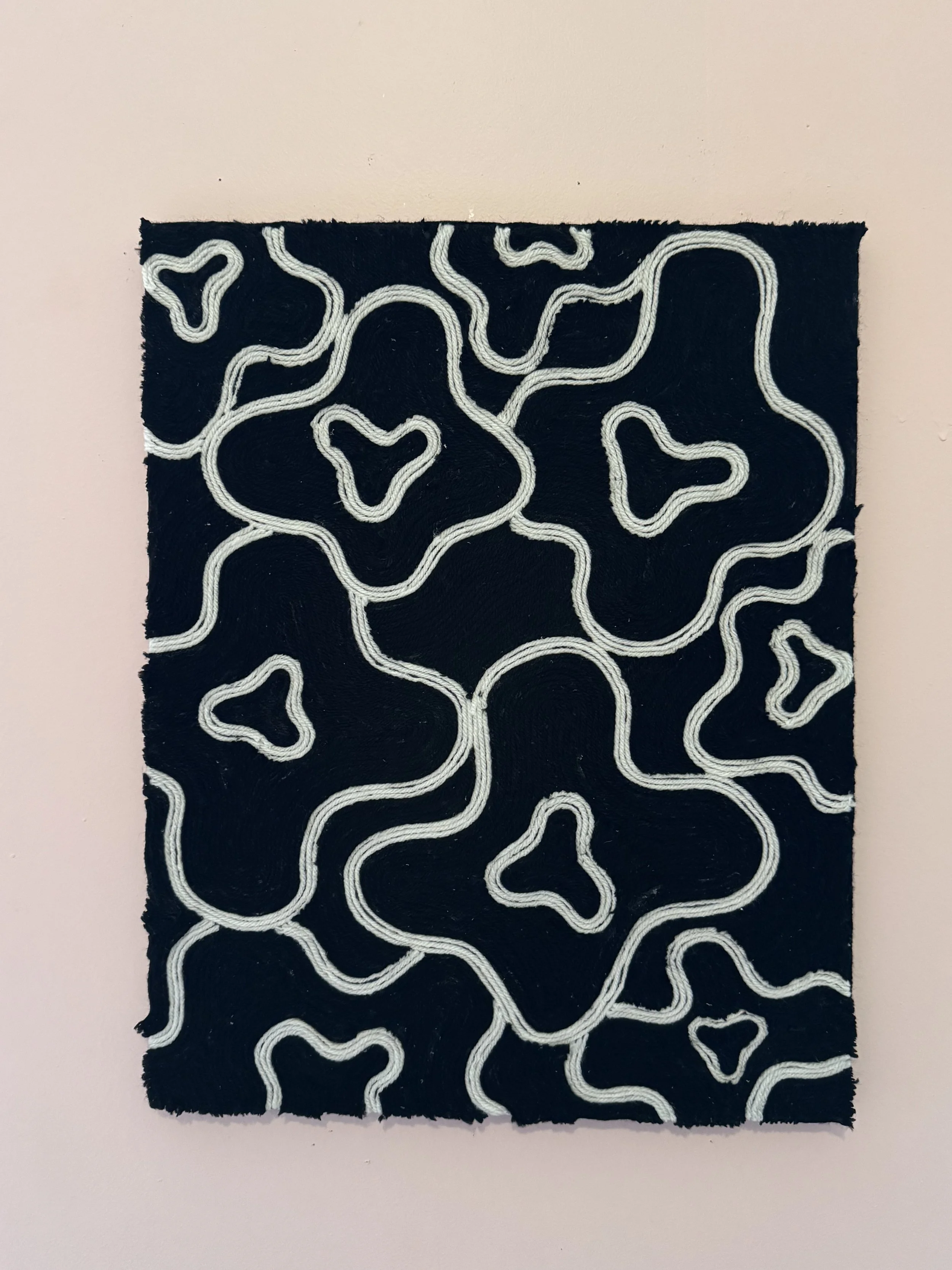 The Black and White Happy Flowers