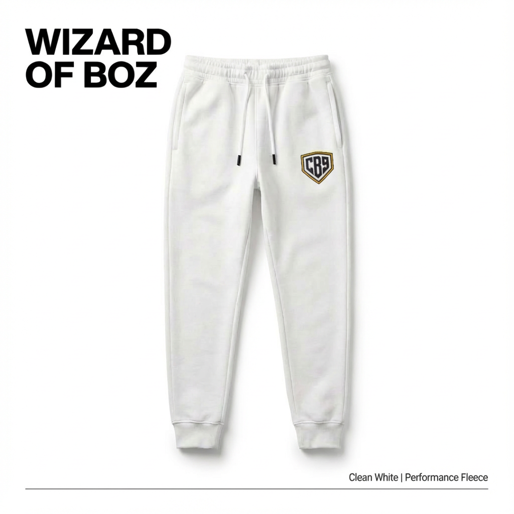 CB9 WHITE JOGGERS